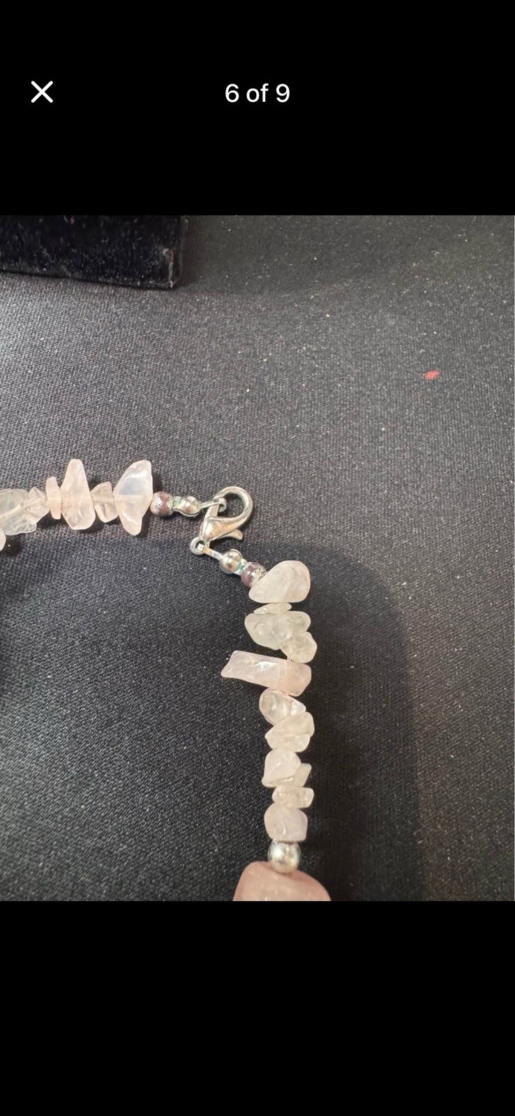 Stunning rose quartz necklace