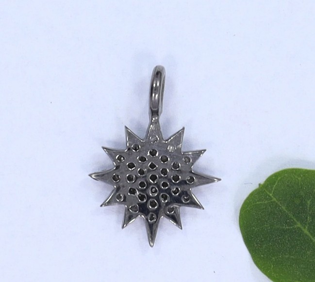 Victorian 0.78ct Rose Cut Diamond Impressive Star Pendant