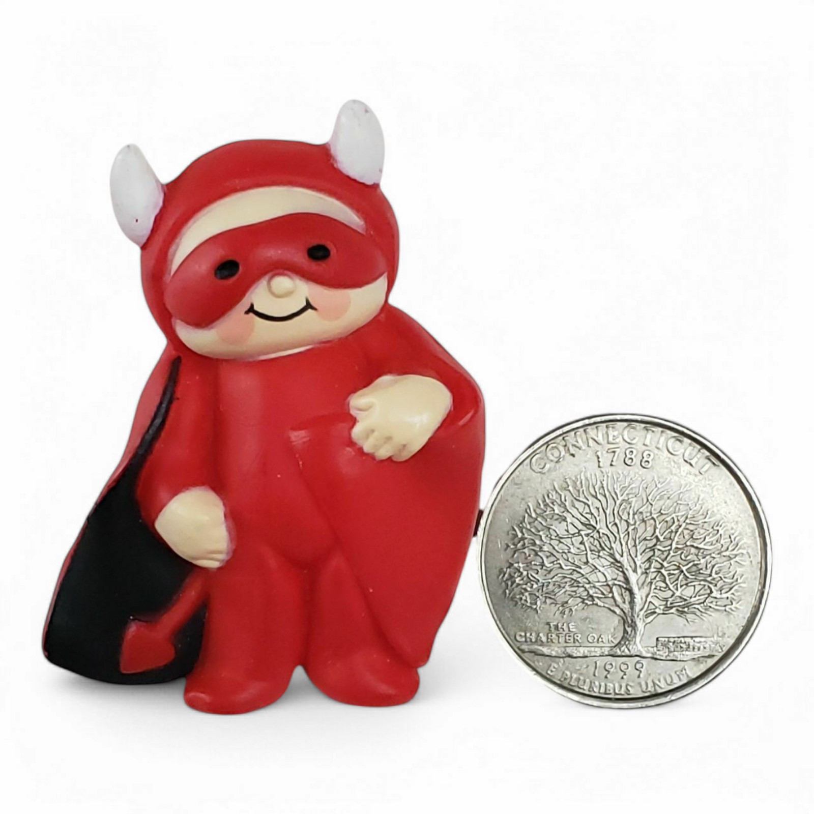 Vintage Fun World Carle Place NY Little Devil Brooch Pin 2″