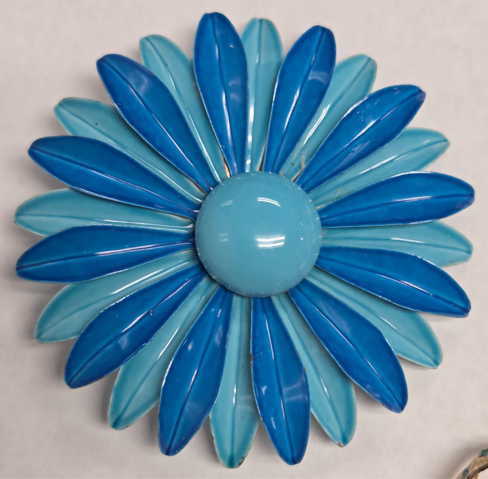 Vintage Blue Costume Jewelry Lot Earrings Brooch Pin Glove Holder Cloak Clasp