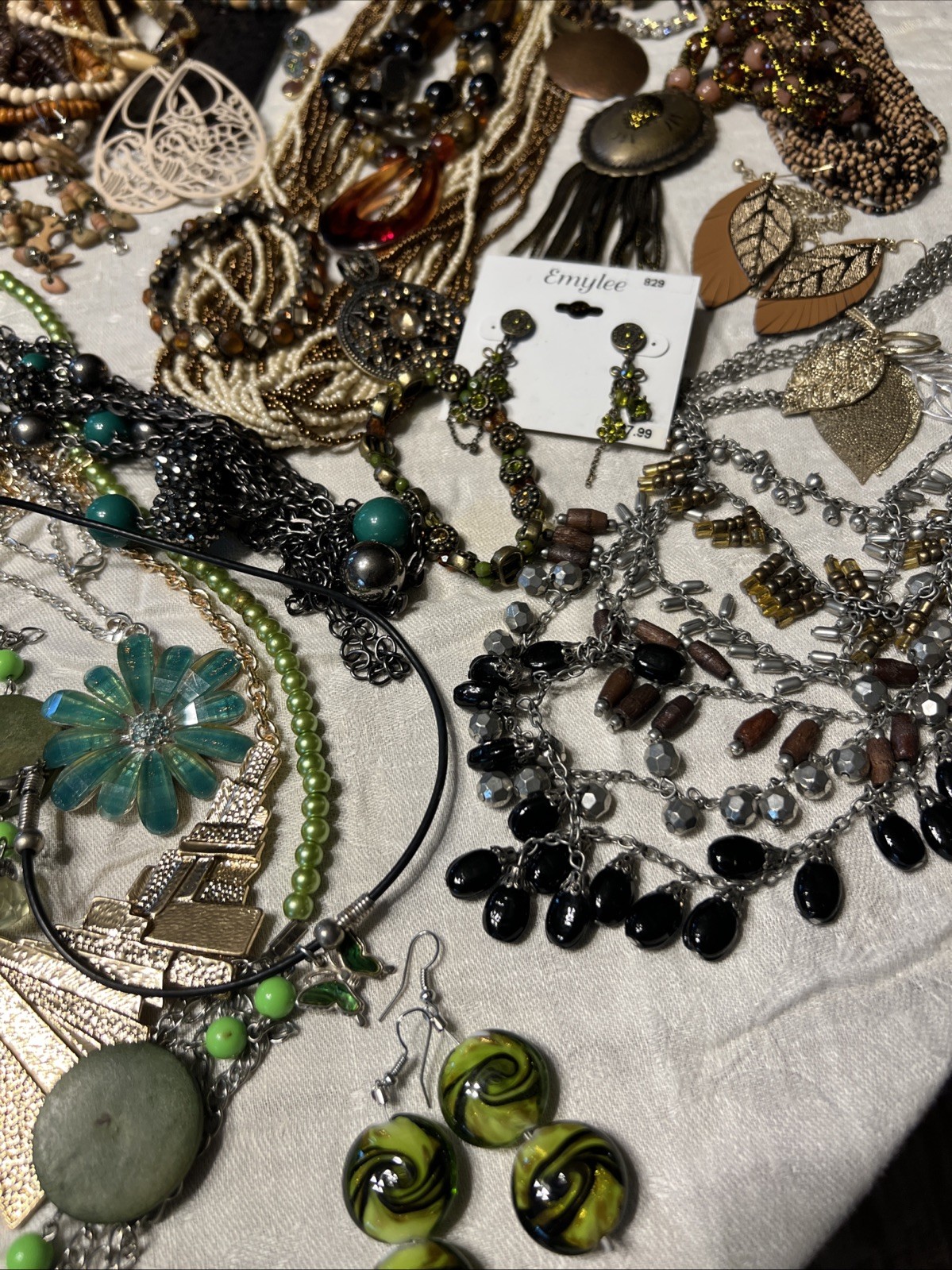 180pc VTG To Now Boho Artisan Eclectic Jewelry Lot Festival Maximalist Global