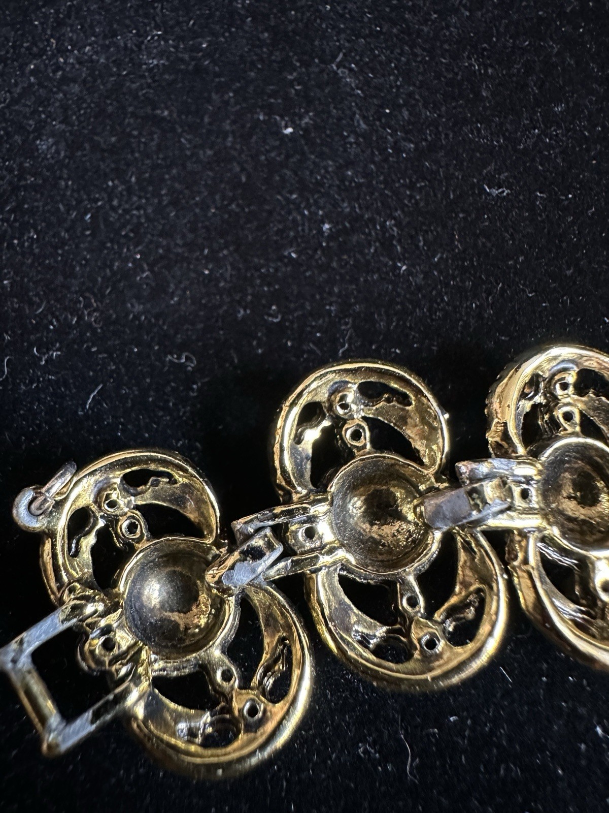 Vintage ethnic India Ring Bracelet combo appears to be heavy made gold plated