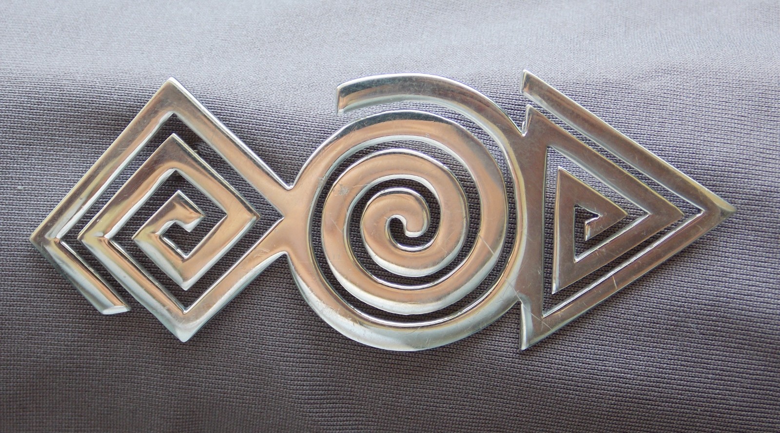 Vintage Dominique Dinouart Mexico Sterling Silver Brooch with Unique Design