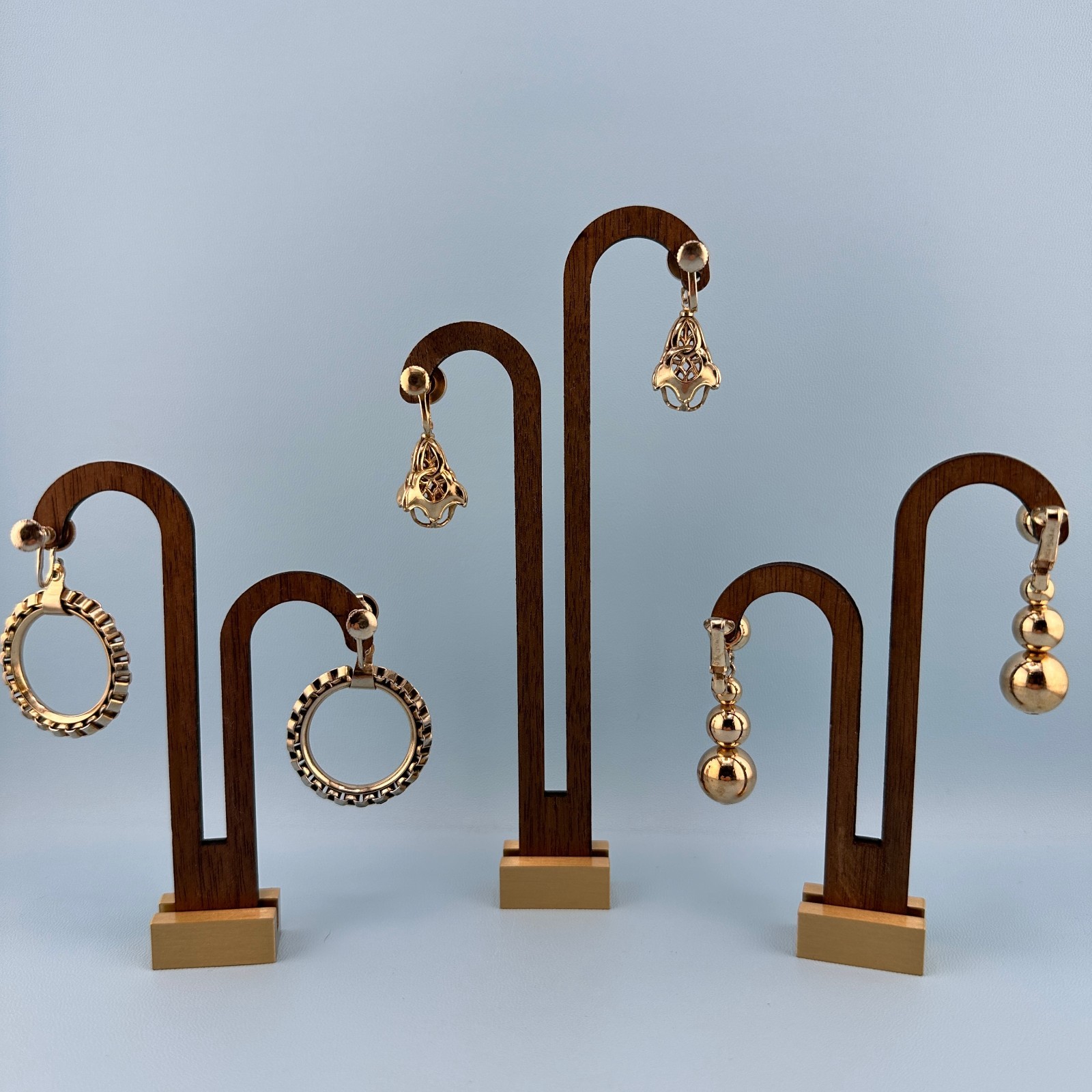 Vintage Earrings Lot Dangle Statement Balls Drop Hoop Etruscan Some Signed