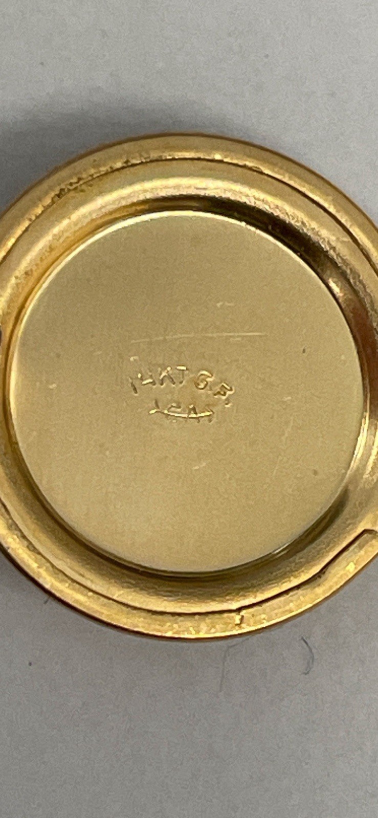 GOLD FILLED ROUND LOCKETS VINTAGE PLAIN Rhino
