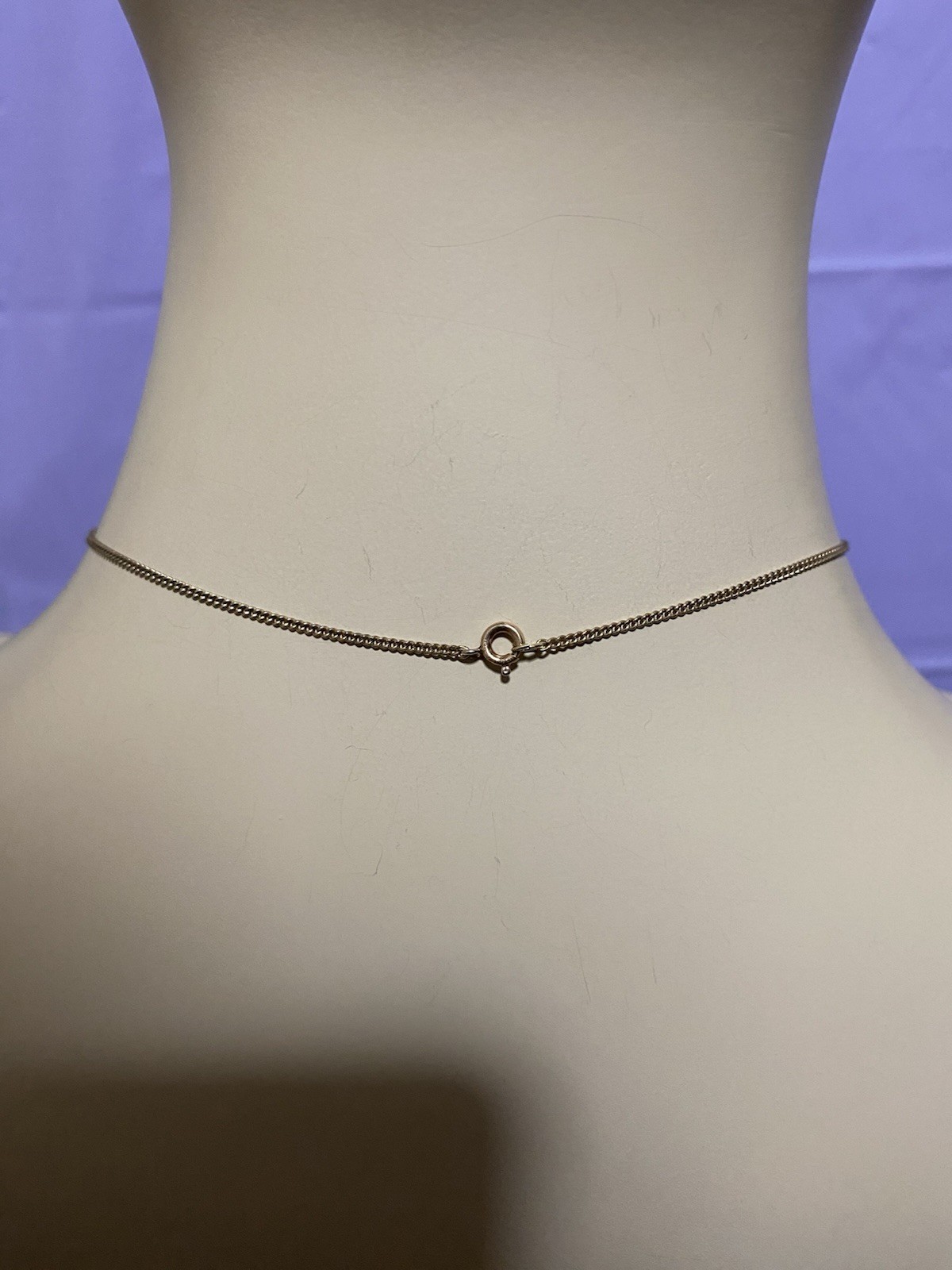 Vintage 12k Gold Filled Pearl Solitaire Necklace Approx 16 Inches