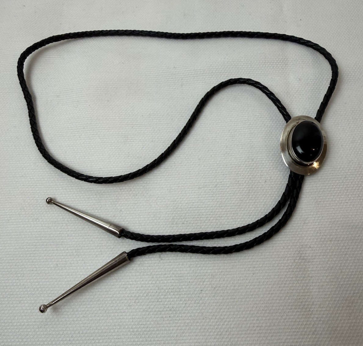 Vintage Sterling Silver 925 and Onyx Bolero, Ben G Chaves, Navajo