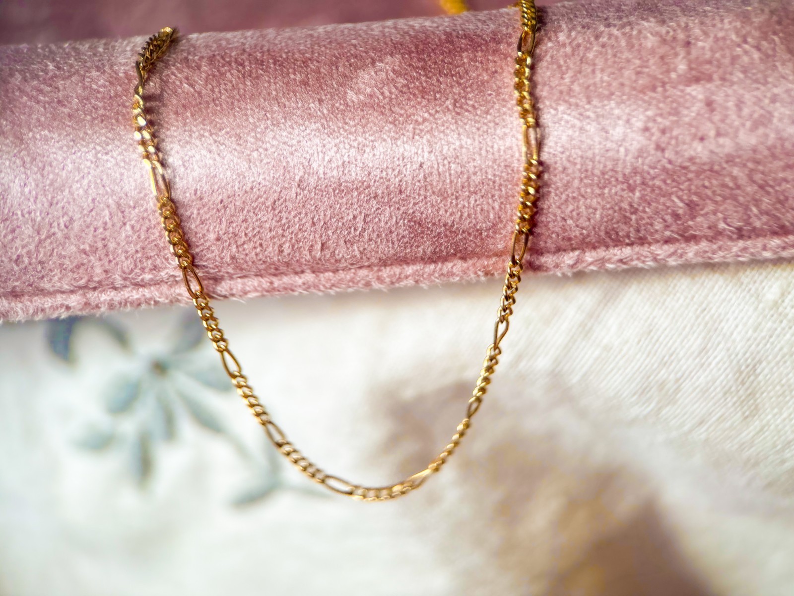 Vintage Figaro 14k Yellow Gold 20.25 Inch Necklace