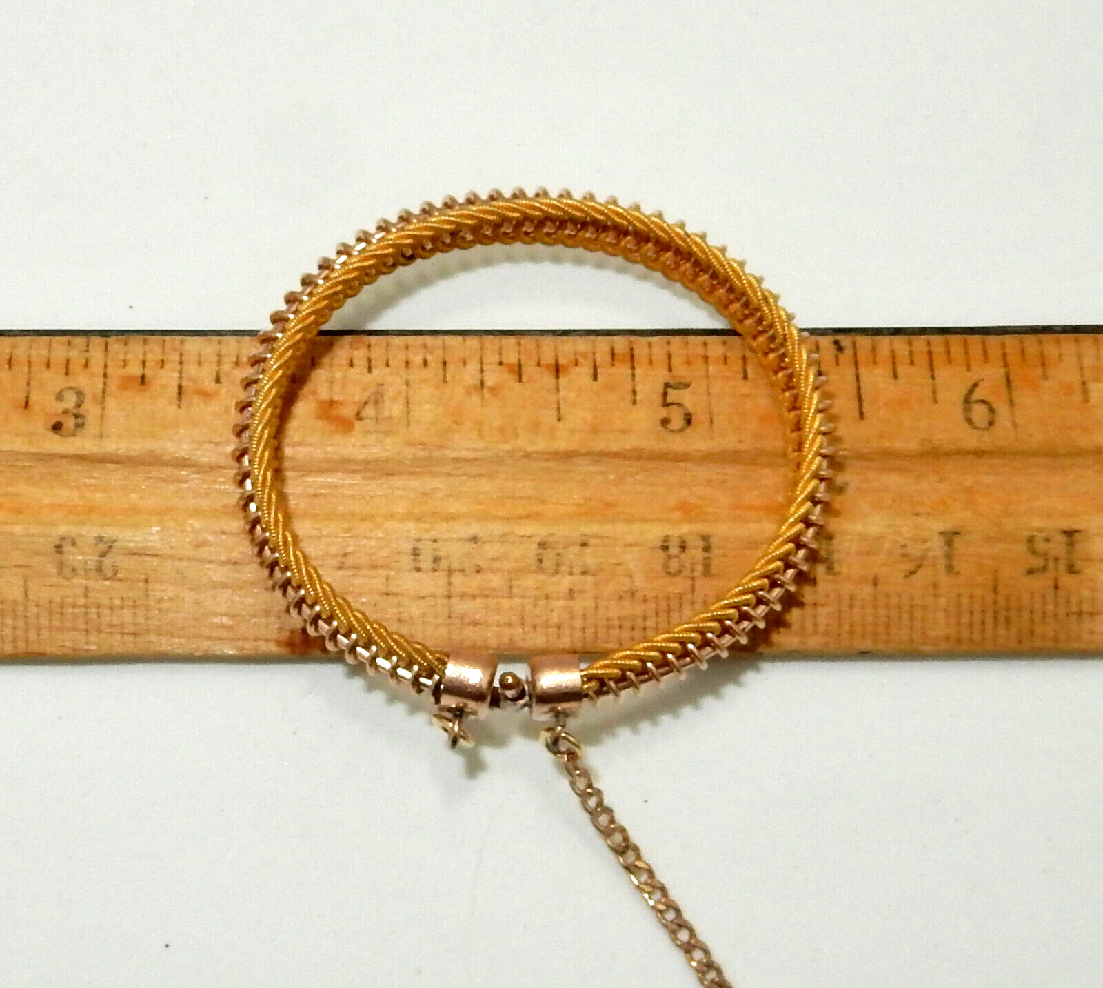 Vintage 9K Gold Filled Bracelet Expanding Bendable 10 grams CHILD SIZE/PETITE