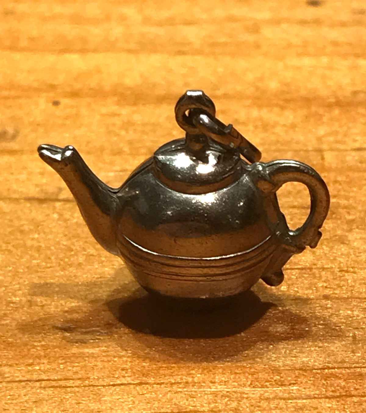 VINTAGE MARKED STERLING 3D TEAPOT CHARM