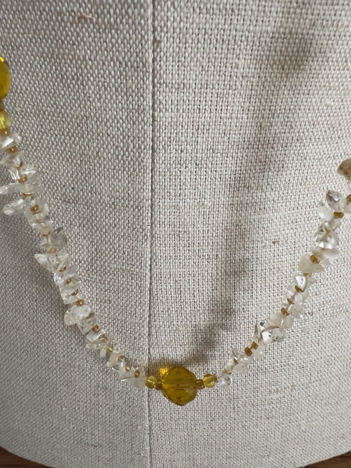 Vintage Lot – 4 Boho Necklaces: 20-48” – Moss Agate, Citrine, Trochus Shell Bead