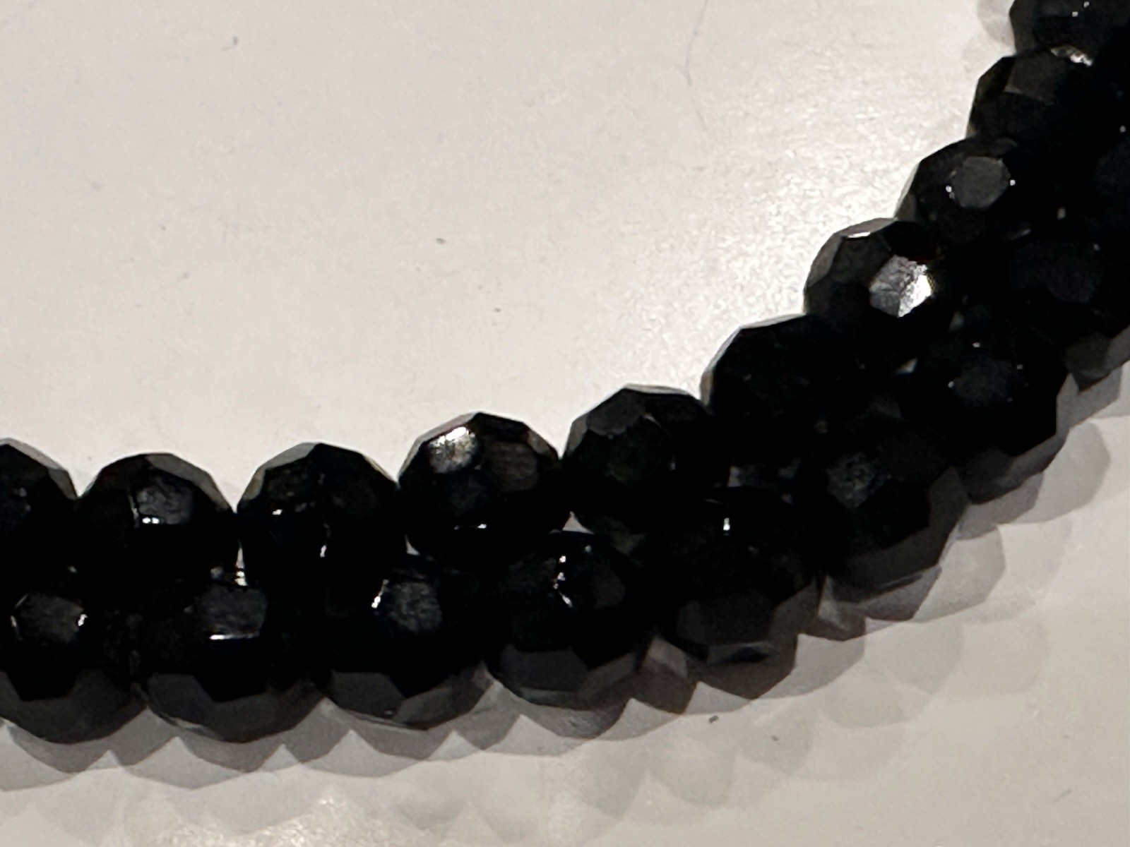 WEST GERMAN JAPAN WHITE BLACK GLASS LUCITE BEAD NECKLACE CLIP ON EARRING SET LOT
