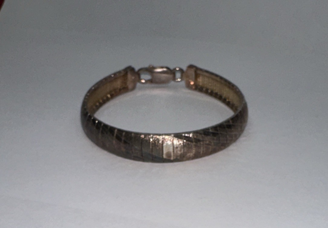 Vintage 925 Sterling Silver Copper Tone￼Vermeil Tri Bracelet