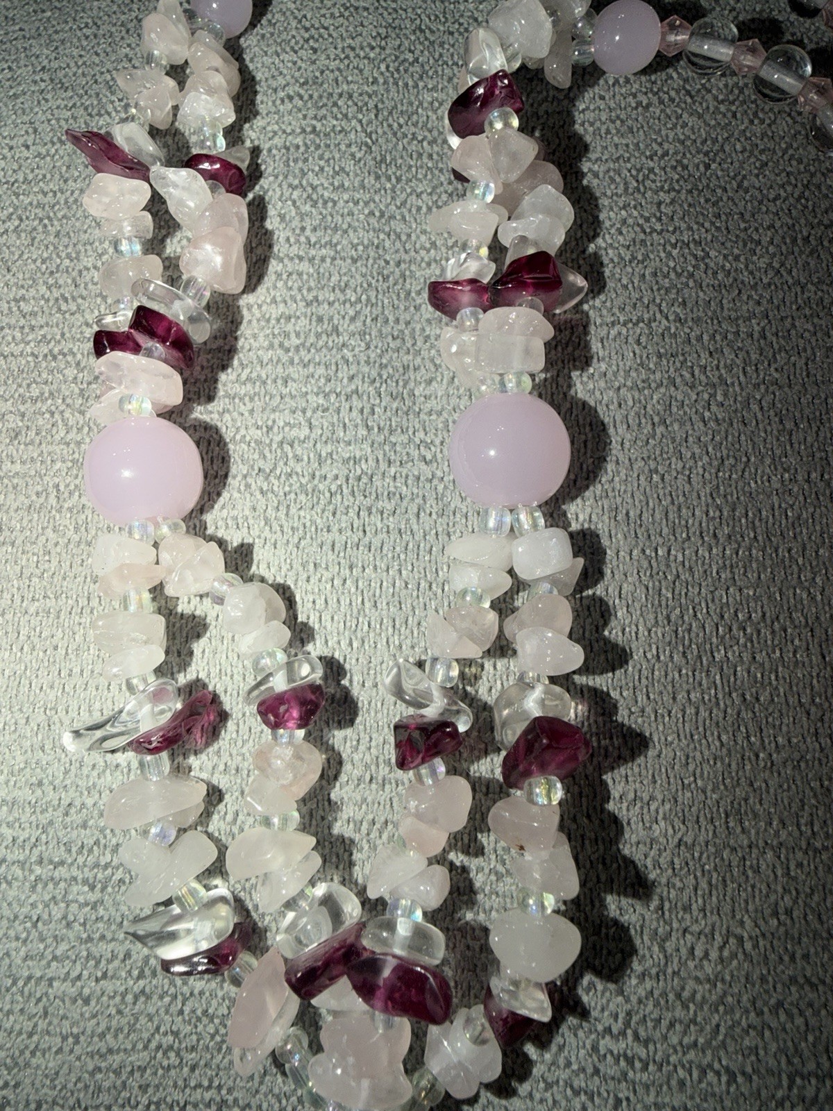 VTG Costume Jewelry Lot! Acrylic, Rhinestone, Stainless Steel, Rose Quartz +more