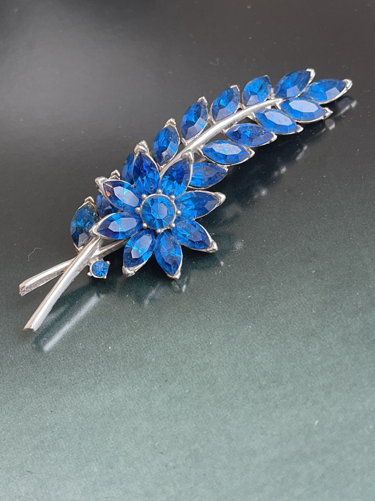 Vintage Flower Signed Trifari Brooch