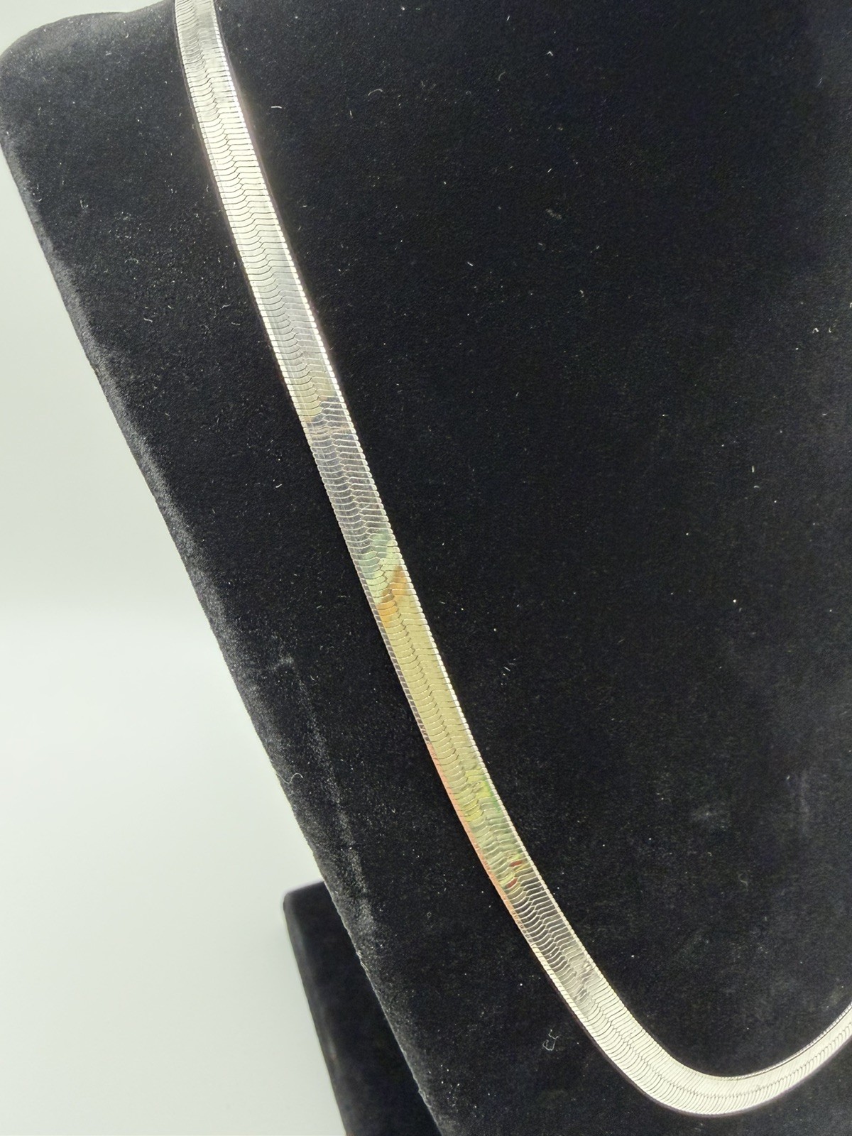 Vintage Italian Milor Herringbone 22″ 925 Silver Chain Necklace, 5.3mm, 15.20g