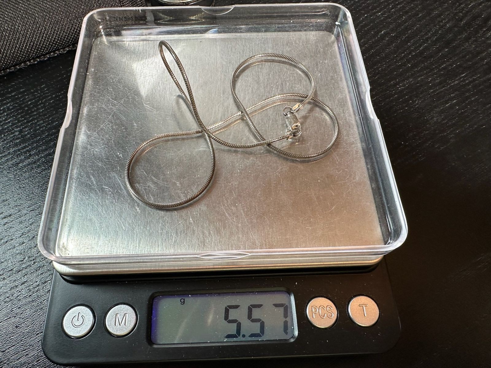 5.57g Vintage Sterling Silver 925 Twisted Rope Chain Necklace 16 in M