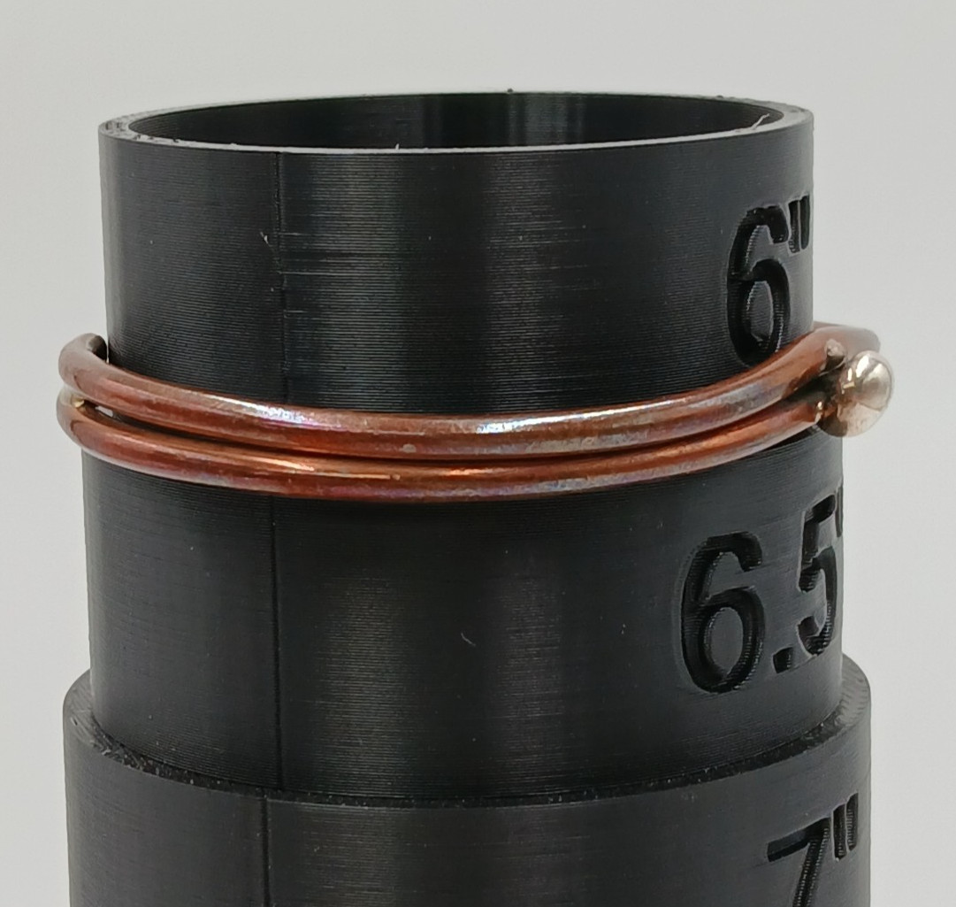 VTG Sterling Signed Cuff Bracelet 2.5in Unisex Solid Stacked Tube 15g Bead