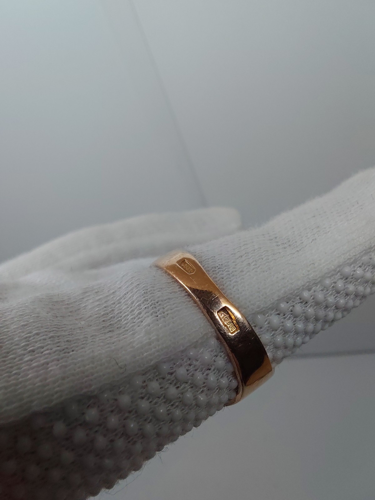 Vintage Soviet Solid Rose Gold Ring 14 K 583 Alexandrite Size 8.25