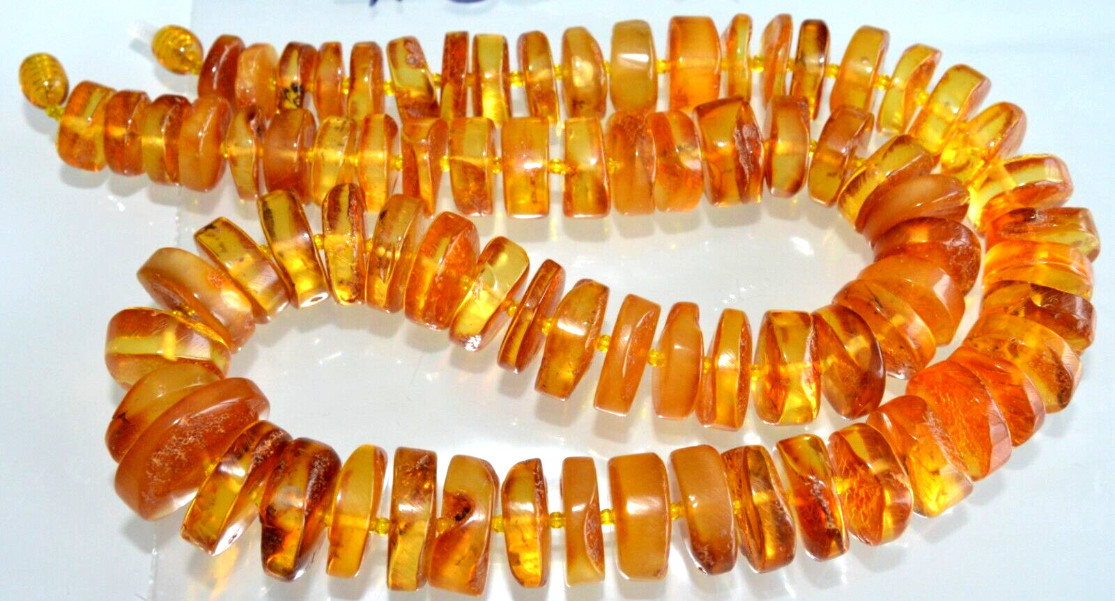 76gr RUSSIAN SOVIET BALTIC AMBER BEAD NECKLACE 琥珀 BRACELET STONE PENDANT EARRING