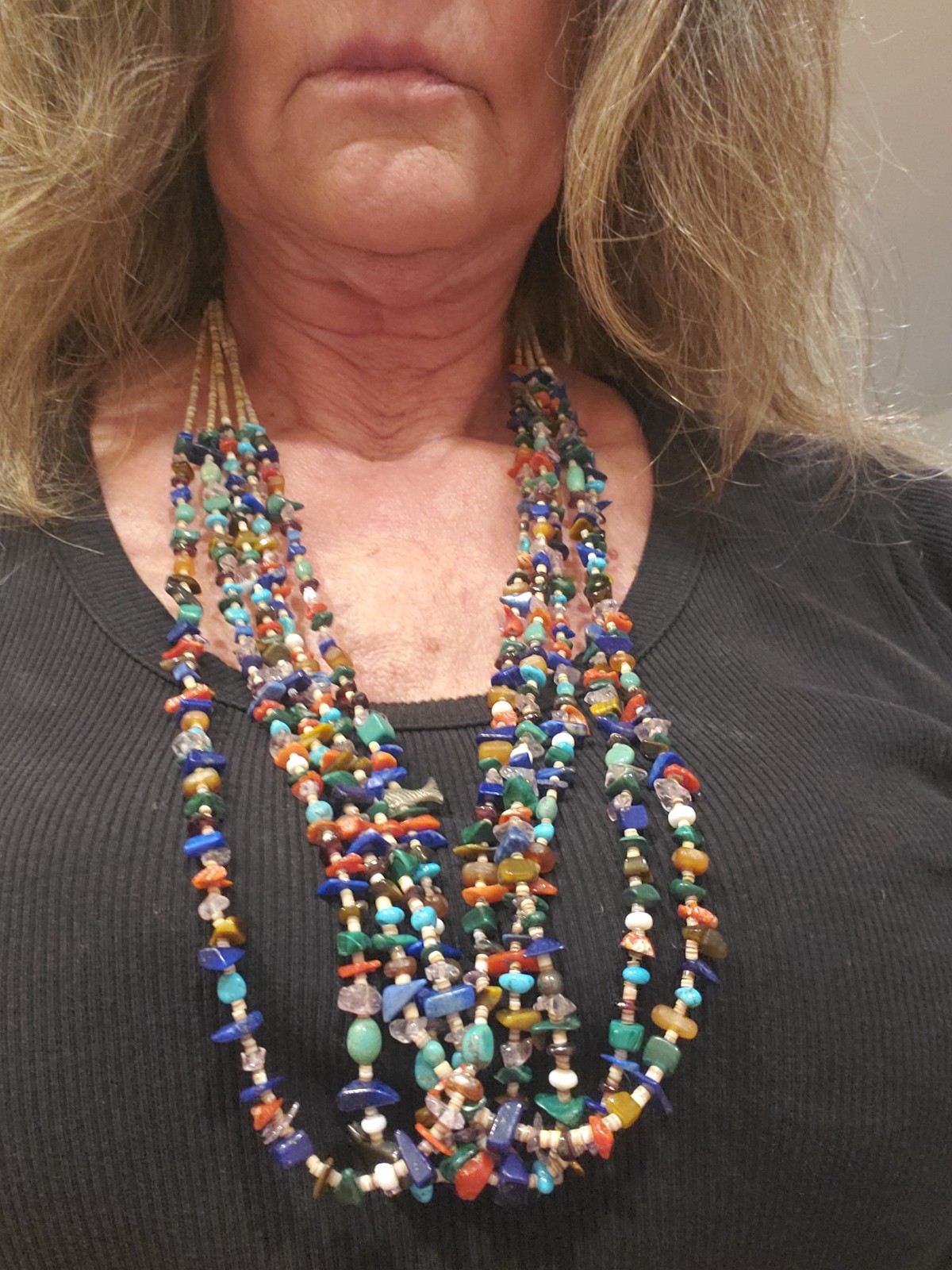 Vintage Santa Domingo Stones Necklace