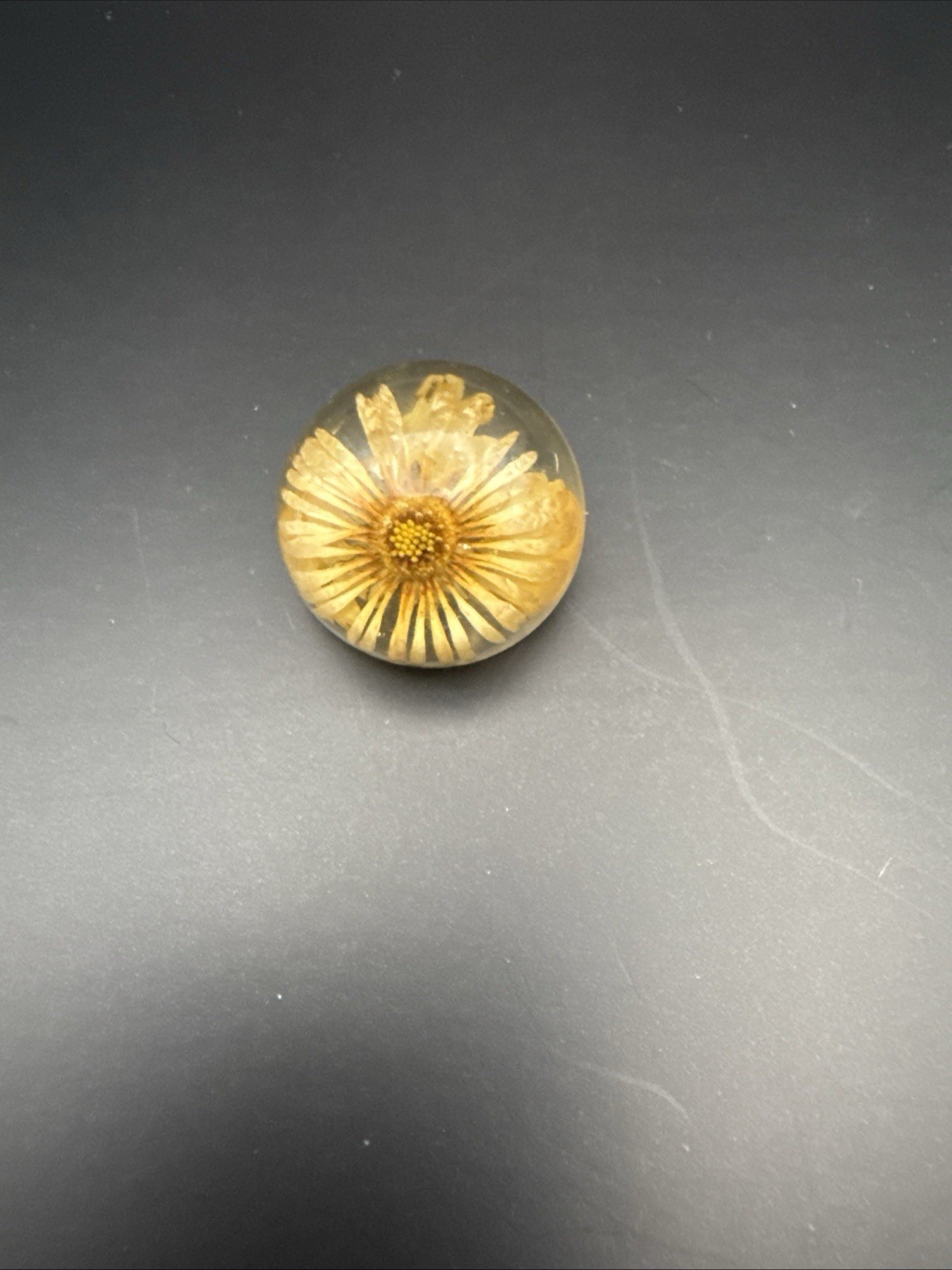 Vintage little Brooch, Flower inside cute for every day to be special , Round
