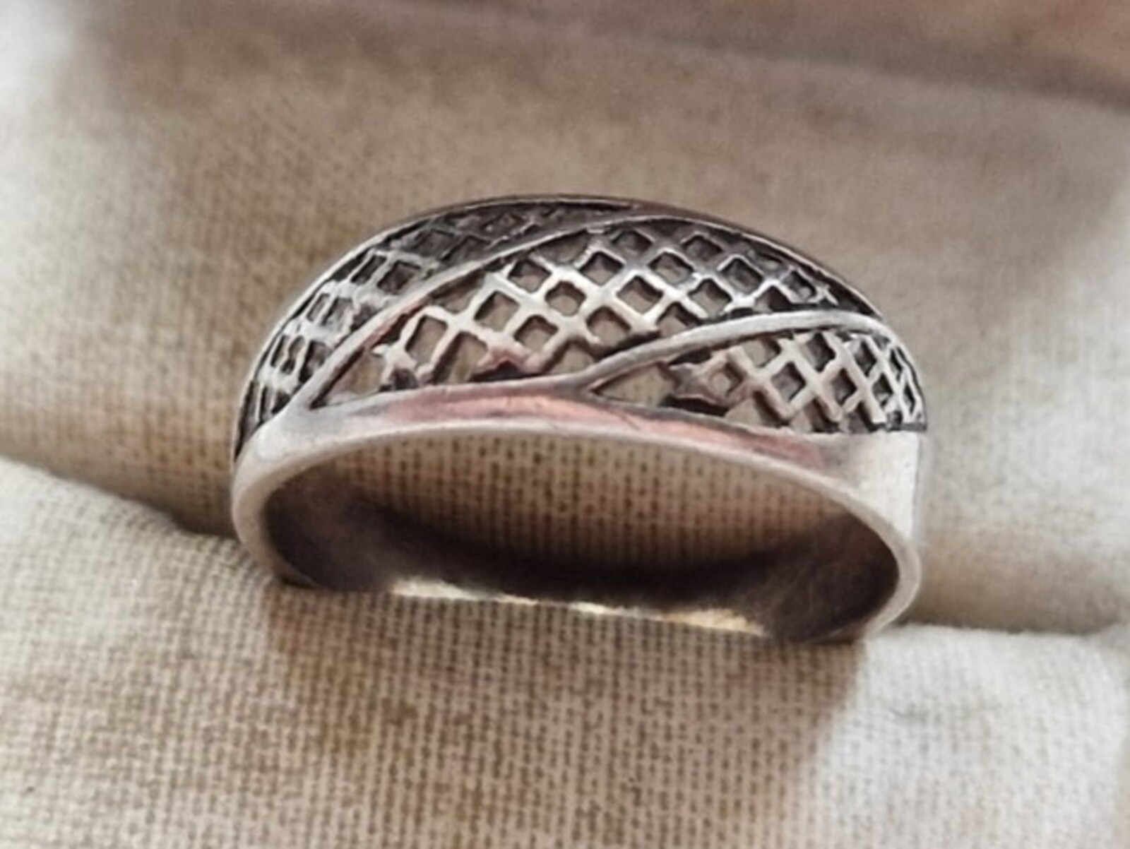 Vintage Soviet USSR ring sterling silver 925 ⭐ Size 8 Weight 2.4 g.