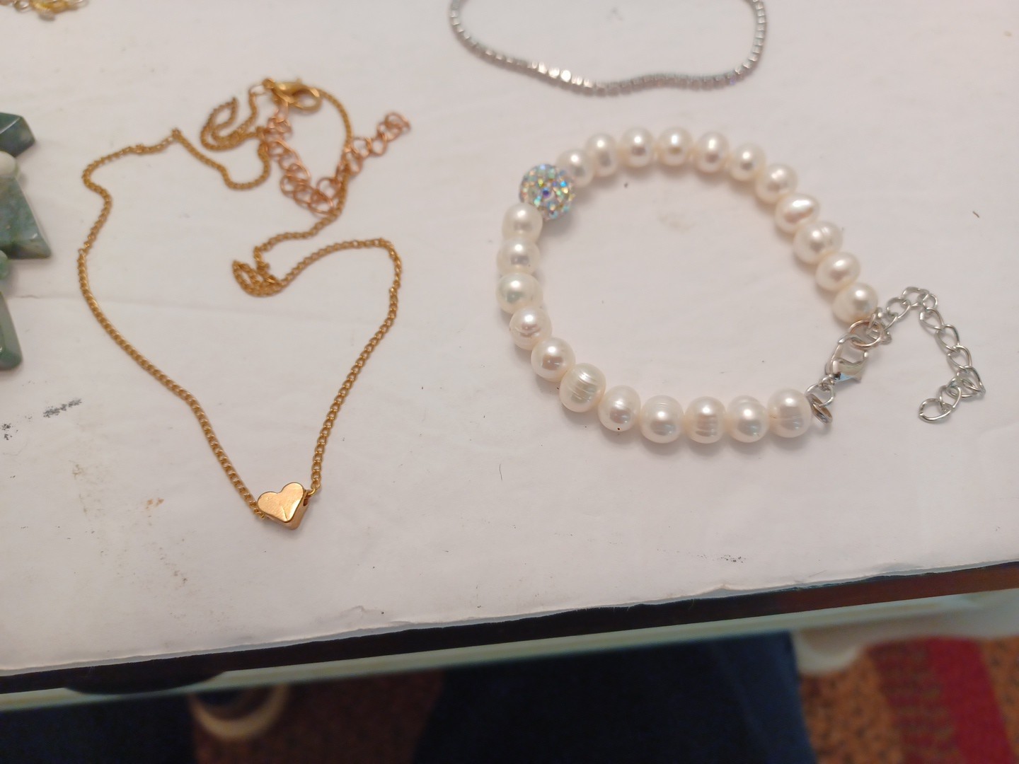 Mixed LOT OF 12 Costume Jewelry Pieces GOLD TONE/SILVER TONE USED FREE SHIP