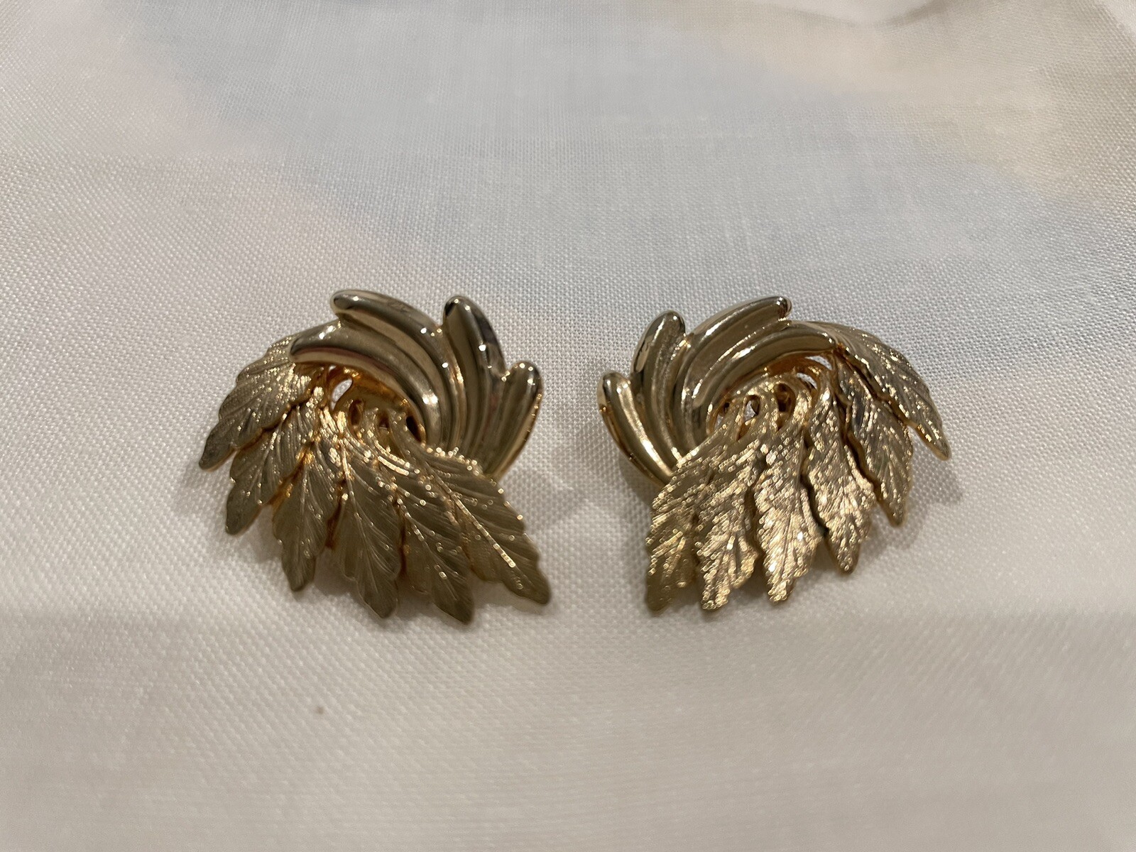 Vintage Clip On Earrings Set Of 10 Different Styles And Shapes And Color.