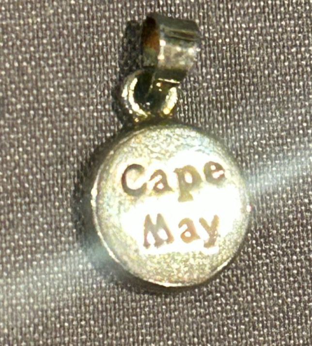 Vintage Cape May NJ Sterling Silver 925 Charm Pendant Souvenir Jersey Shore