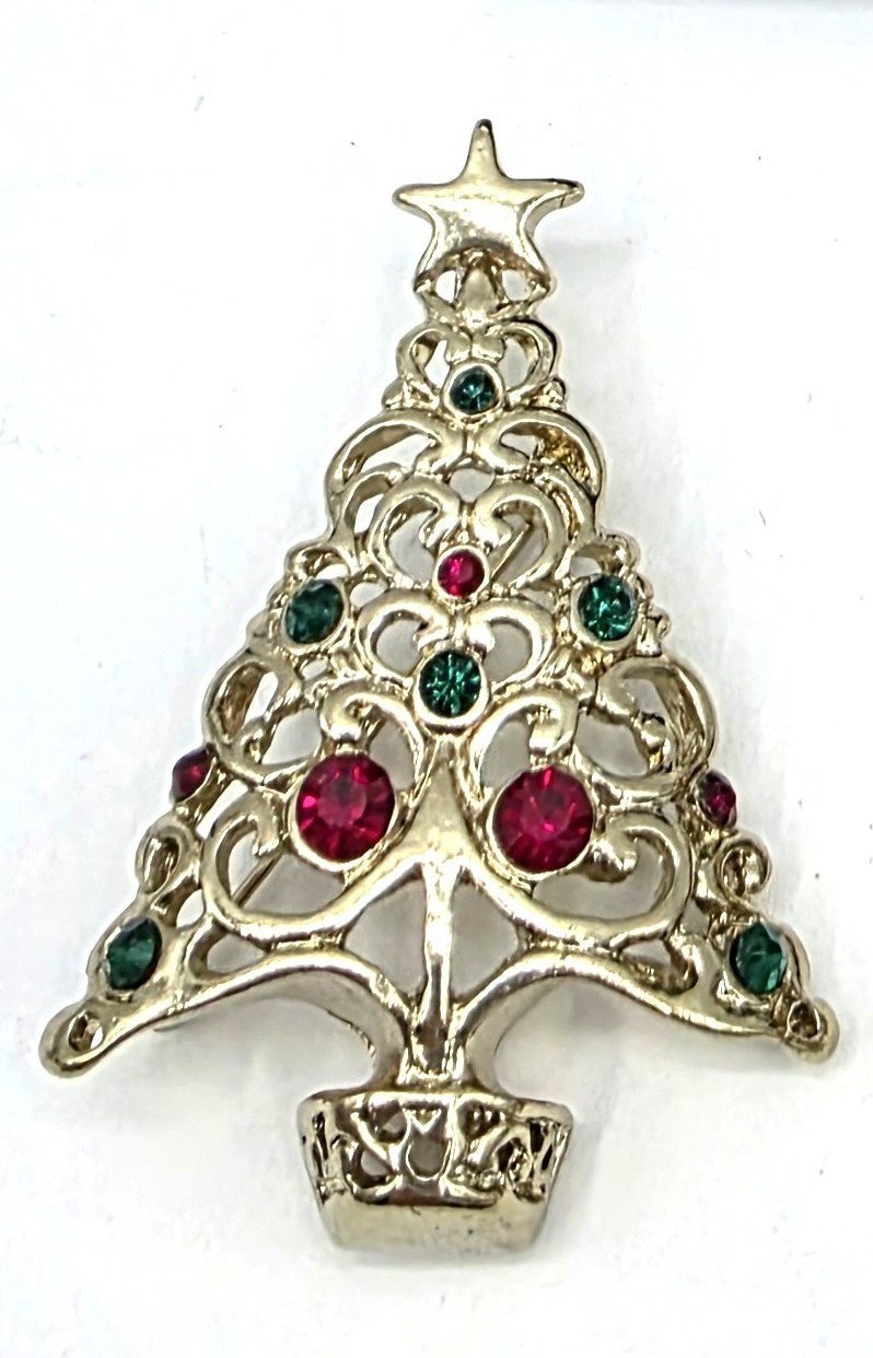 Novelty Christmas Brooch Pins Pendants Tree Santa Reindeer Vintage Collection 3