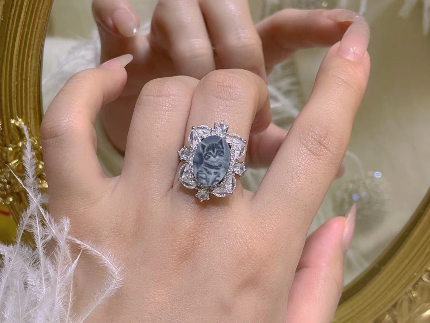 925 sterling silver ring Cameo Ring vintage jewelry Ring Estate Jewelry Gift