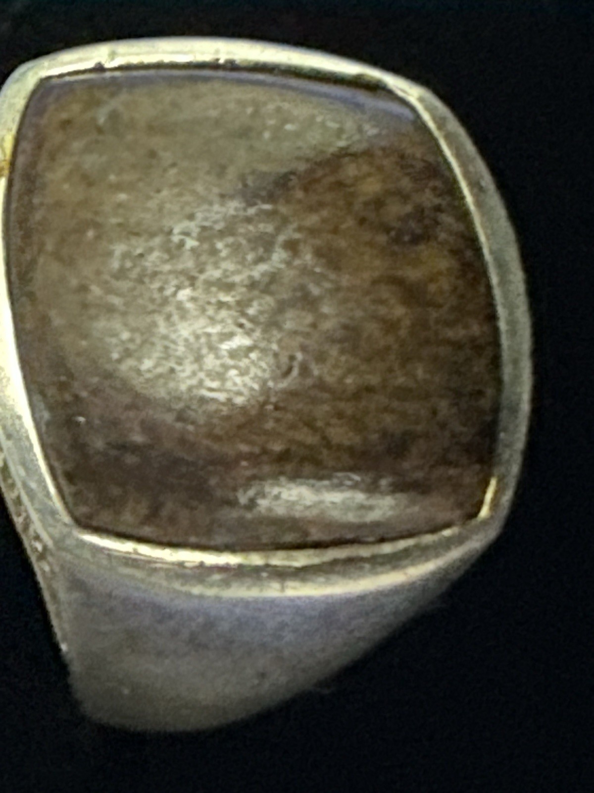 Vintage Signed Barse 925 Sterling silver Ring With Brow Stone Size 7