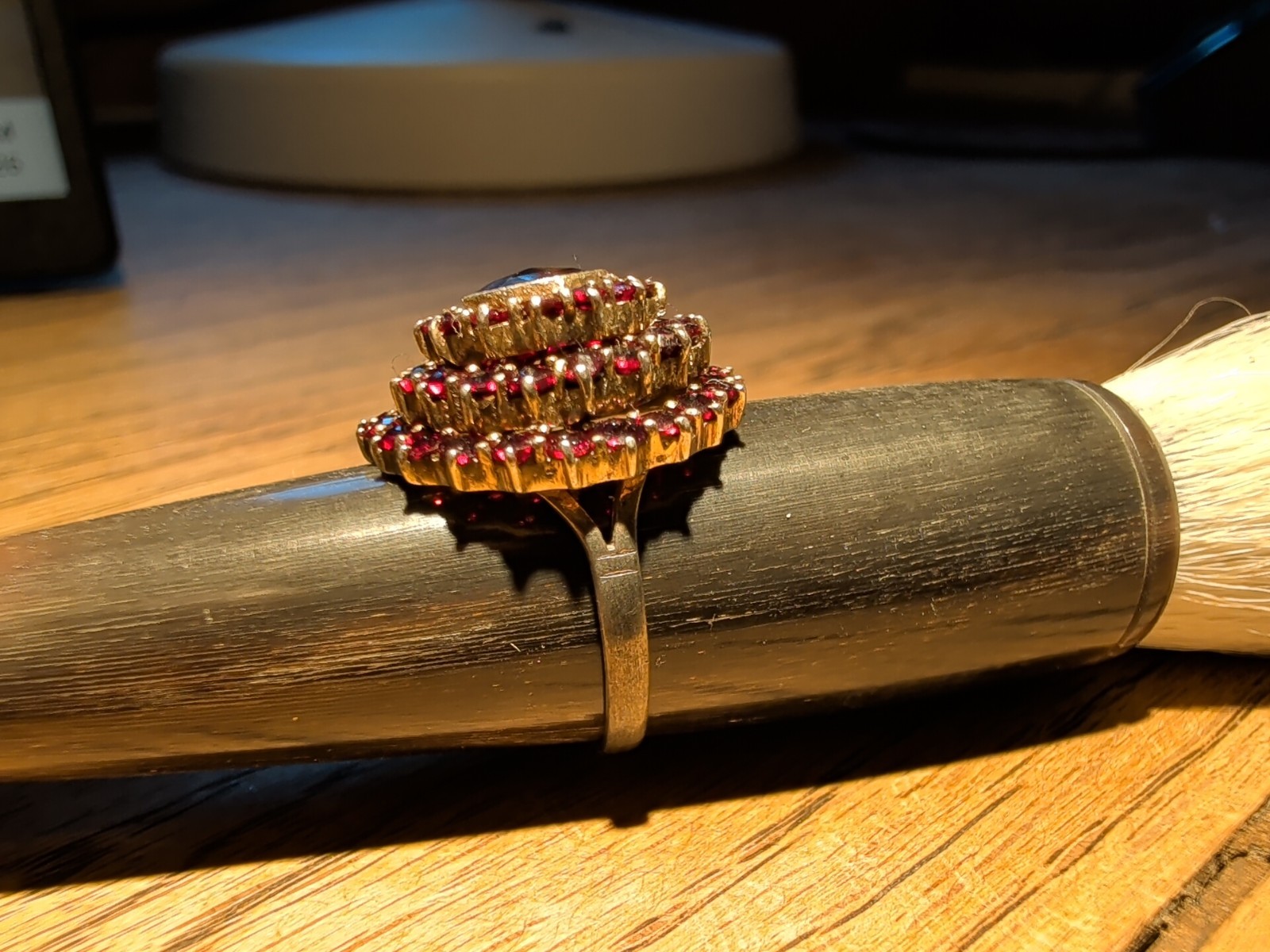 Antique Circa 1920 Untraced Bohemia Garnet Ring