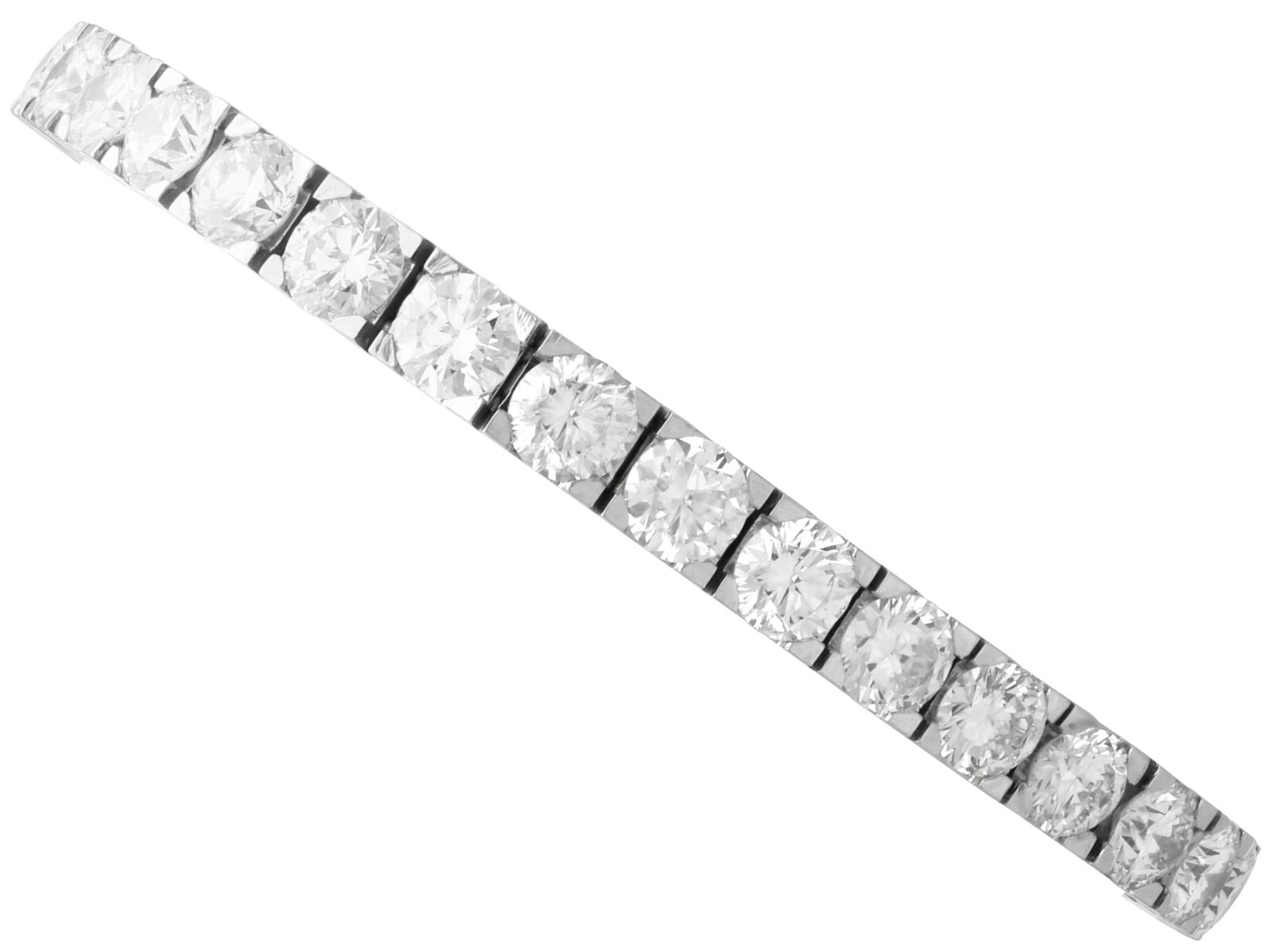 Vintage French 16.75Ct Diamond and Platinum Bracelet Circa 1950