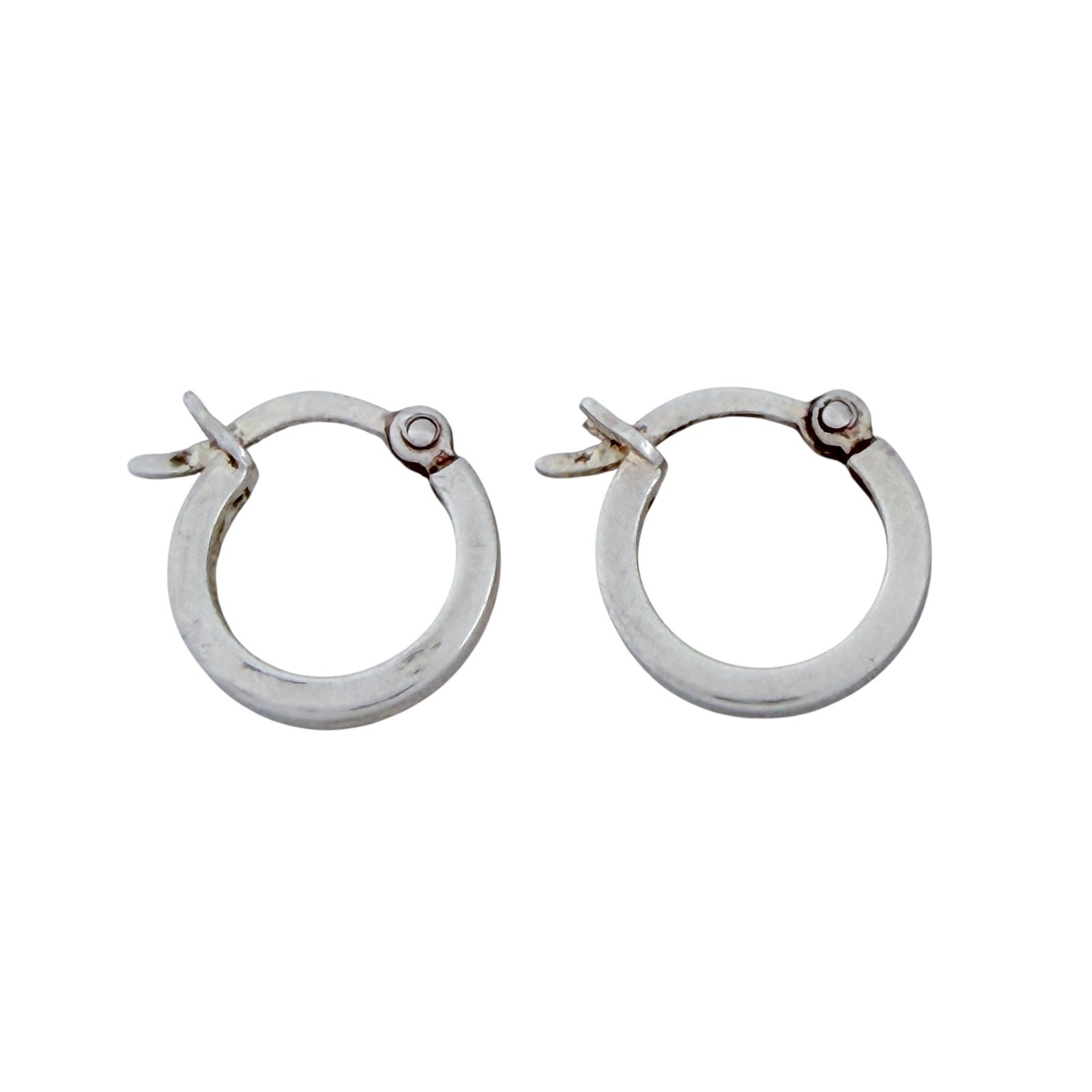 Vintage Sterling Silver 925 Classic Hoop Earrings