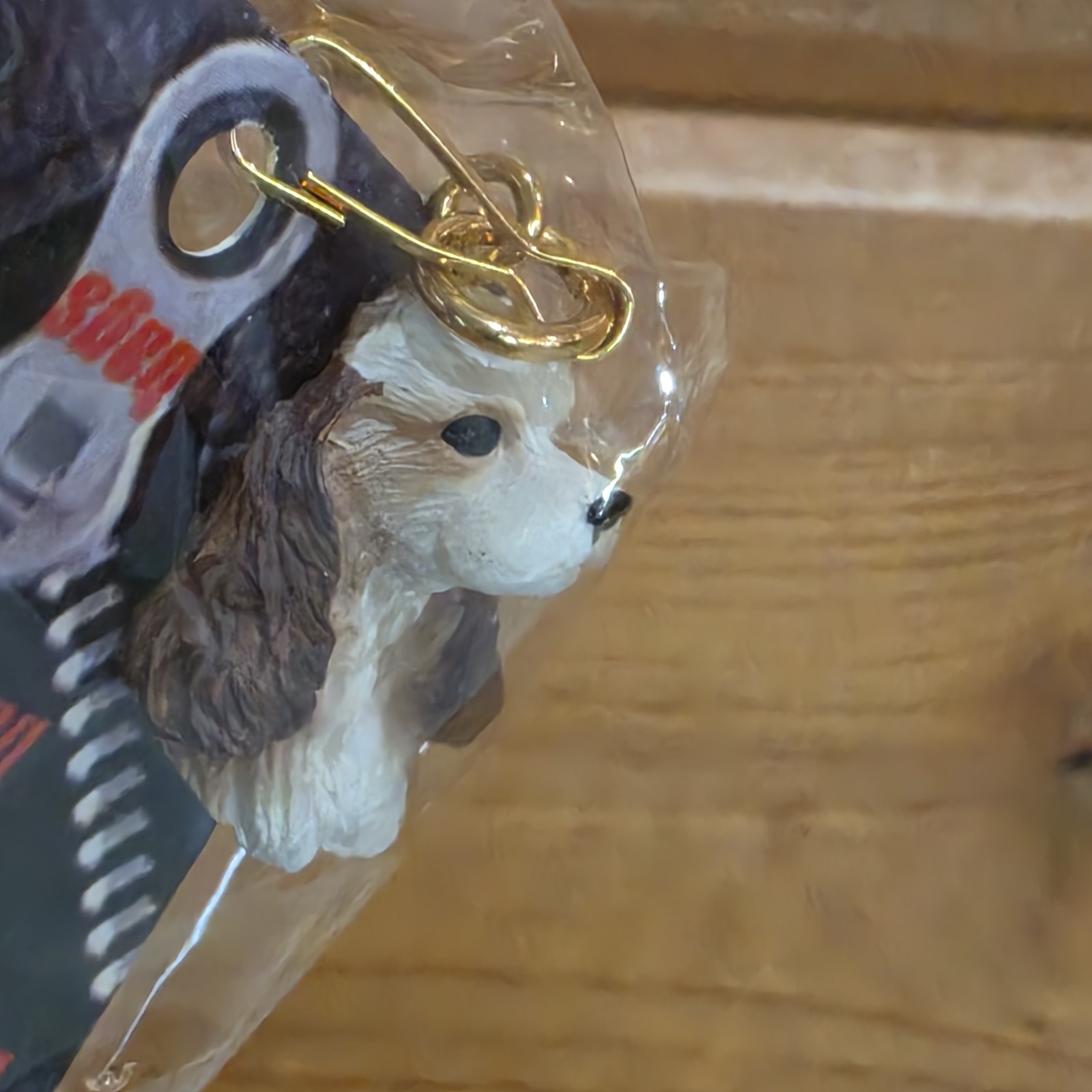 Conversation Concepts Vintage 0.5″ Brown White Cocker Spaniel Zipper Pull Charm