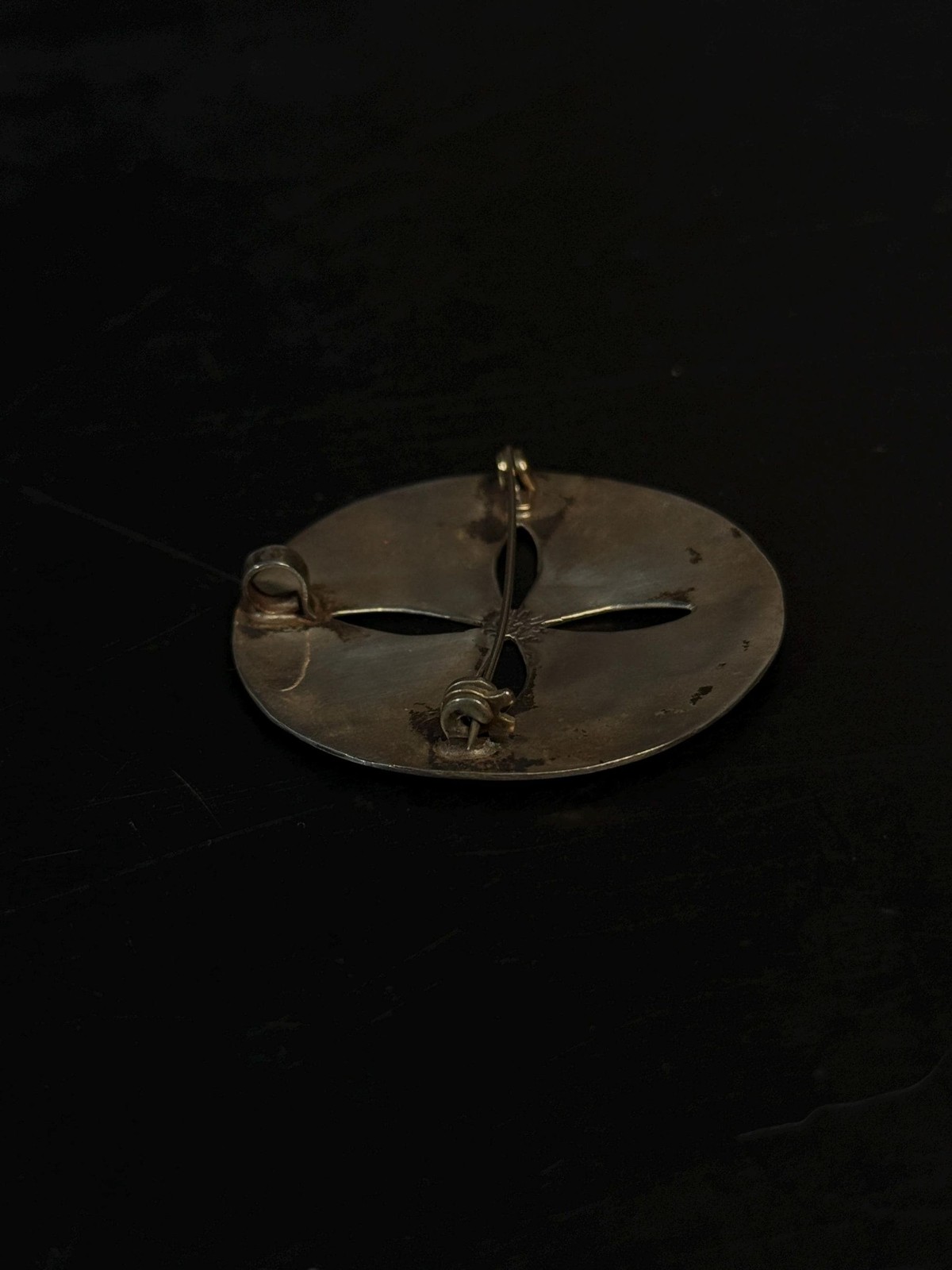 Taxco EMI Sterling Silver Abalone Sand Dollar Brooch Pendant Mexico