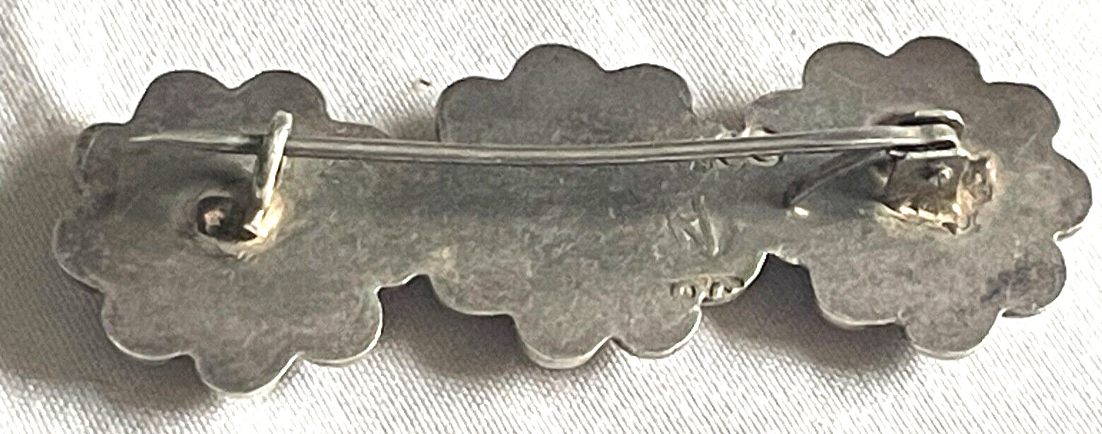 VINTAGE 980 SILVER TAXCO MEXICO ARTEMIO NAVARRETE PIN-FREE SHIP