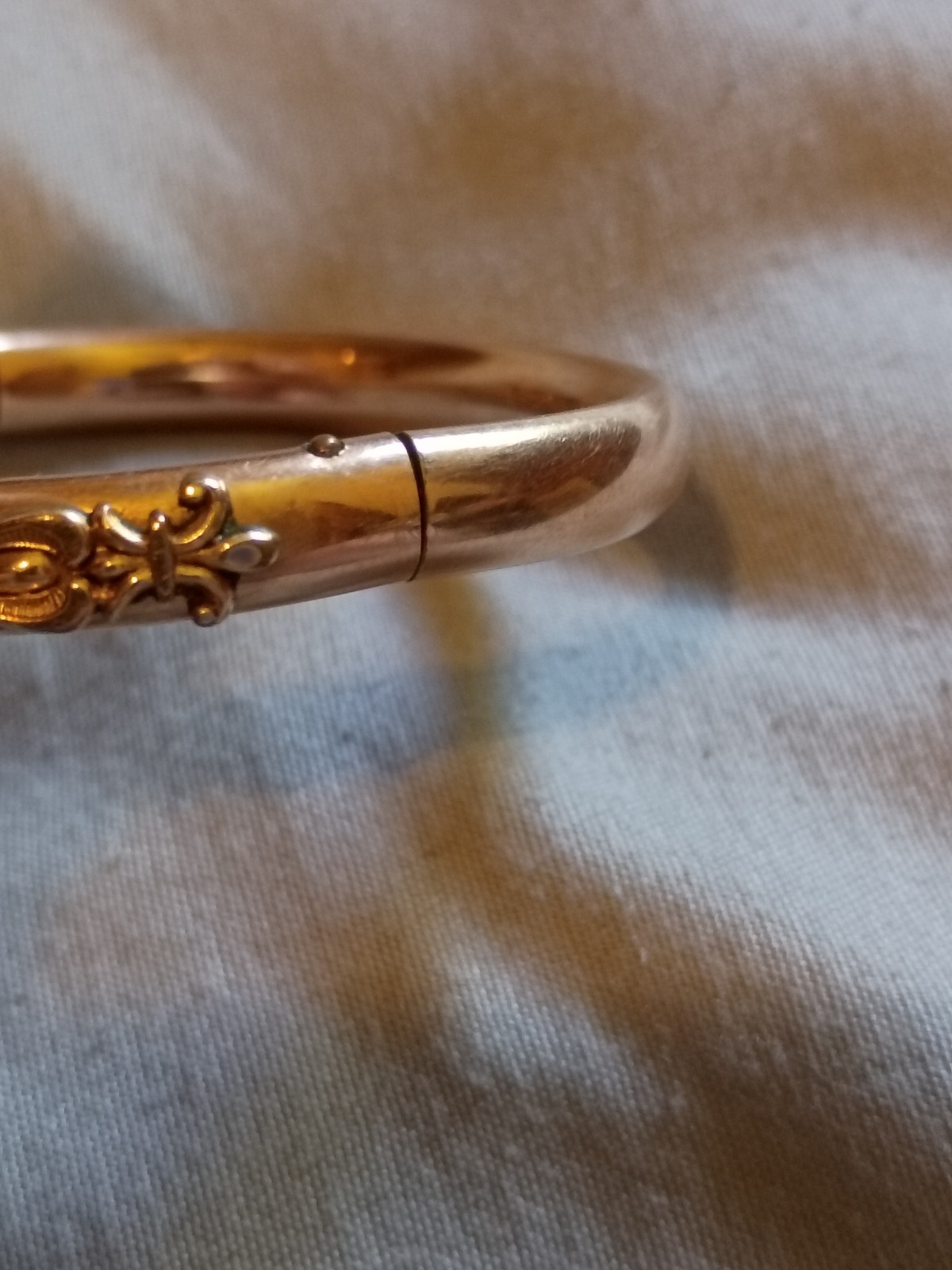 Antique Repurposed D.I.X. Gold Filled Bracelet.