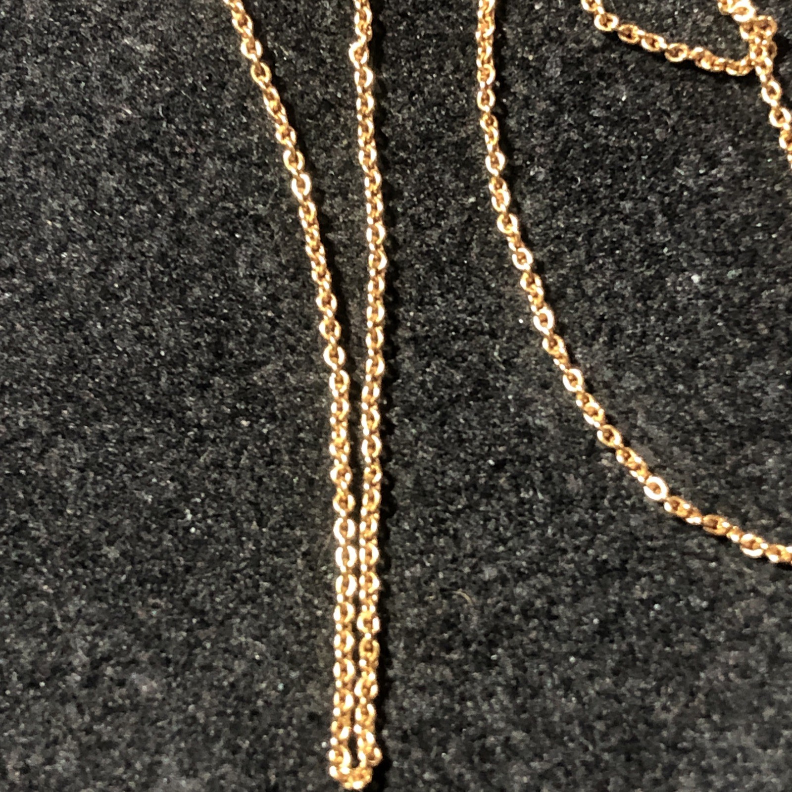 Vintage Signed Stella & Dot Gold Over Sterling925 Dainty Chain Link Necklace
