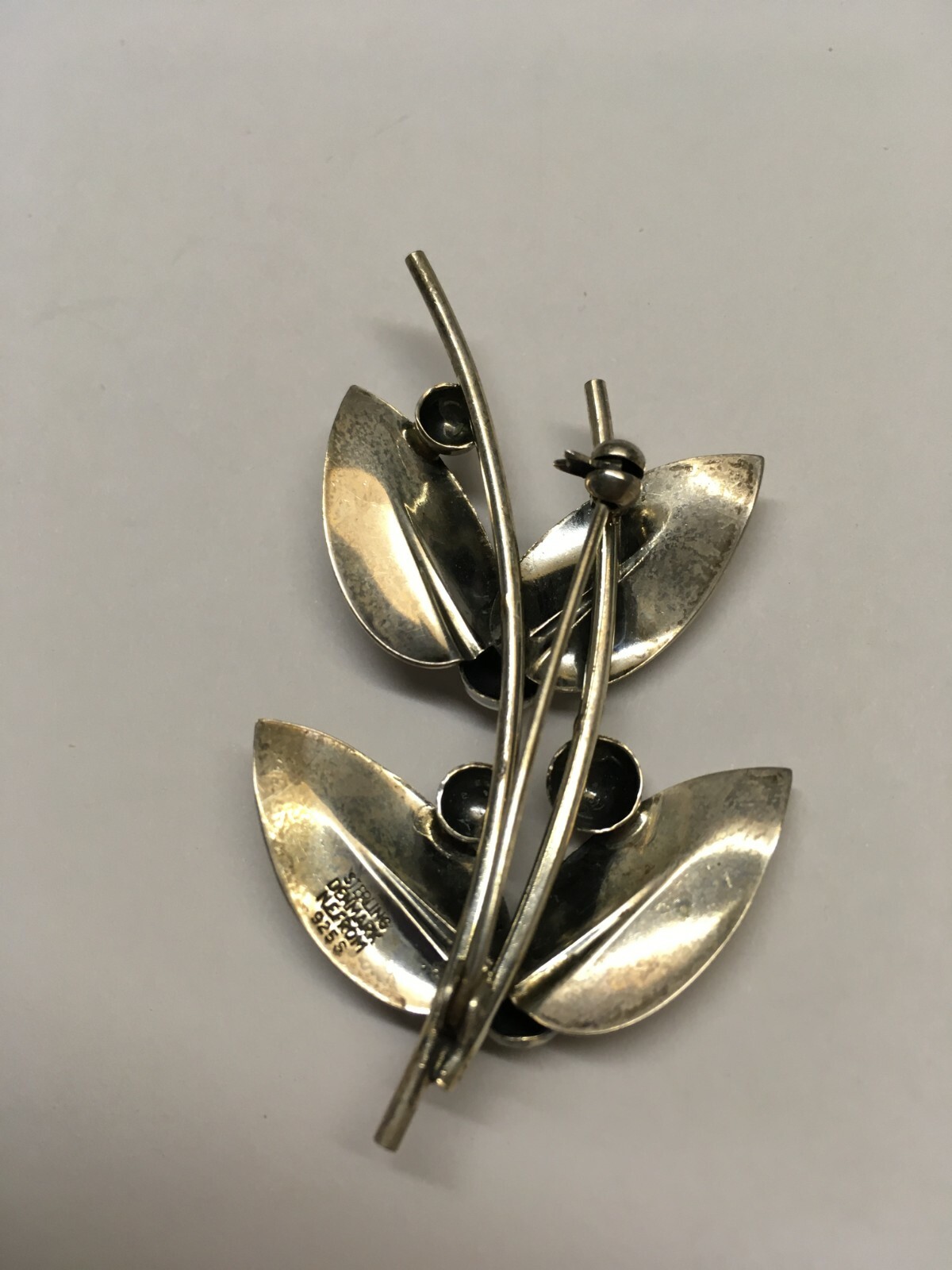 Vintage N E From Sterling 925 Brooch Pin Denmark Signed