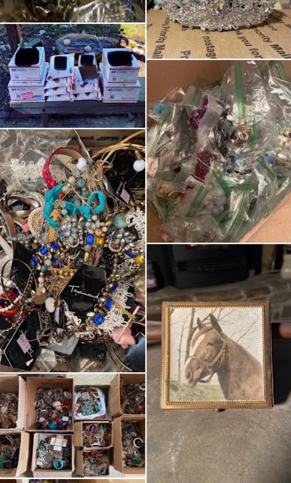 Costume Jewelry Lot (Vintage; Wearable; Resell) 2lbs