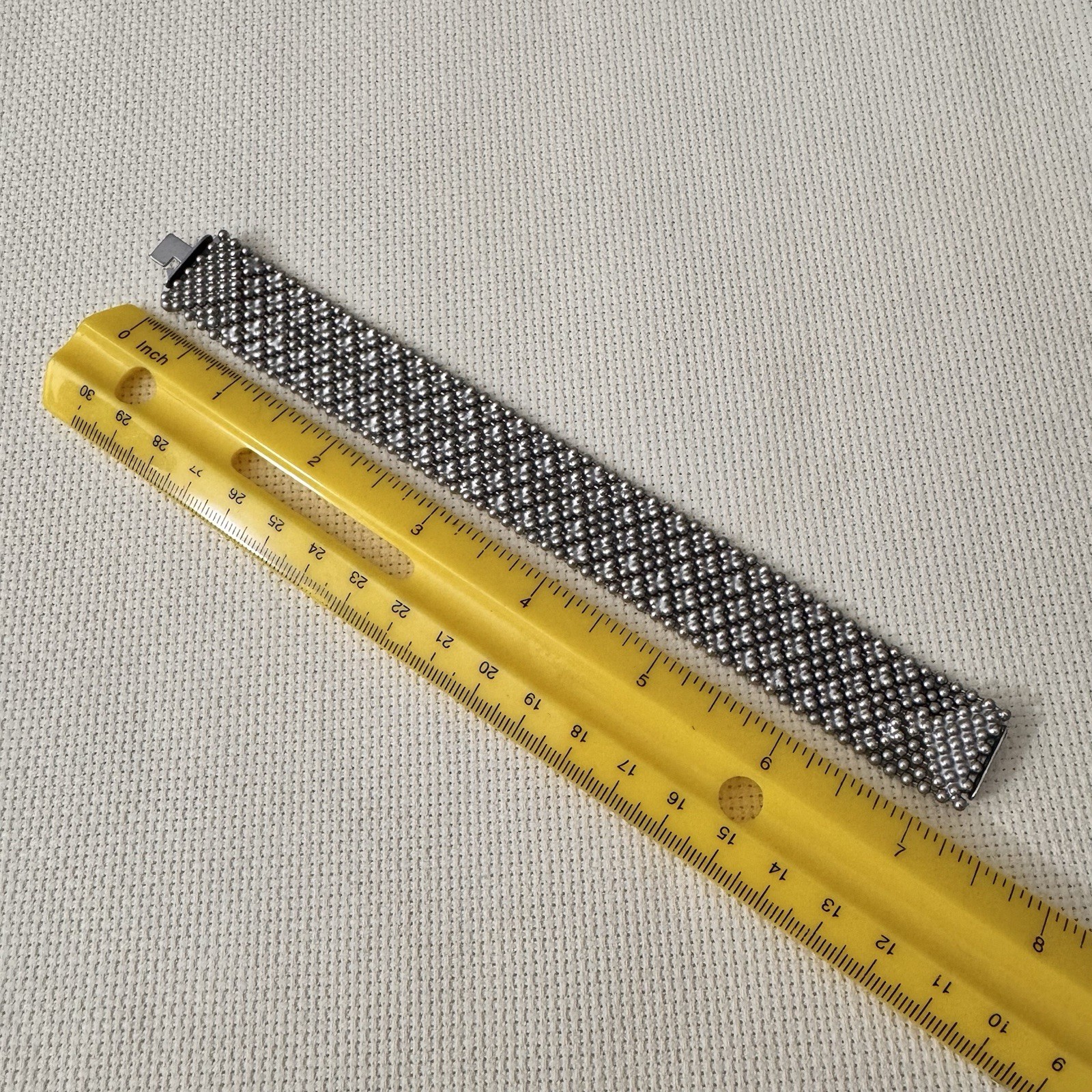 Vintage Liquid Metal Flexible Mesh Bracelet with Box Clasp