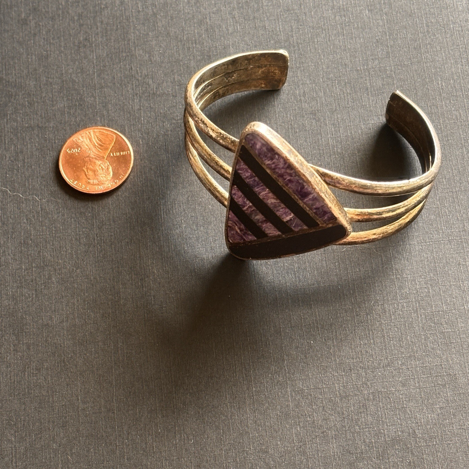Navajo Inlay Wes Willie Silver 44g Bracelet Artist Very Rare Southwestern Signed