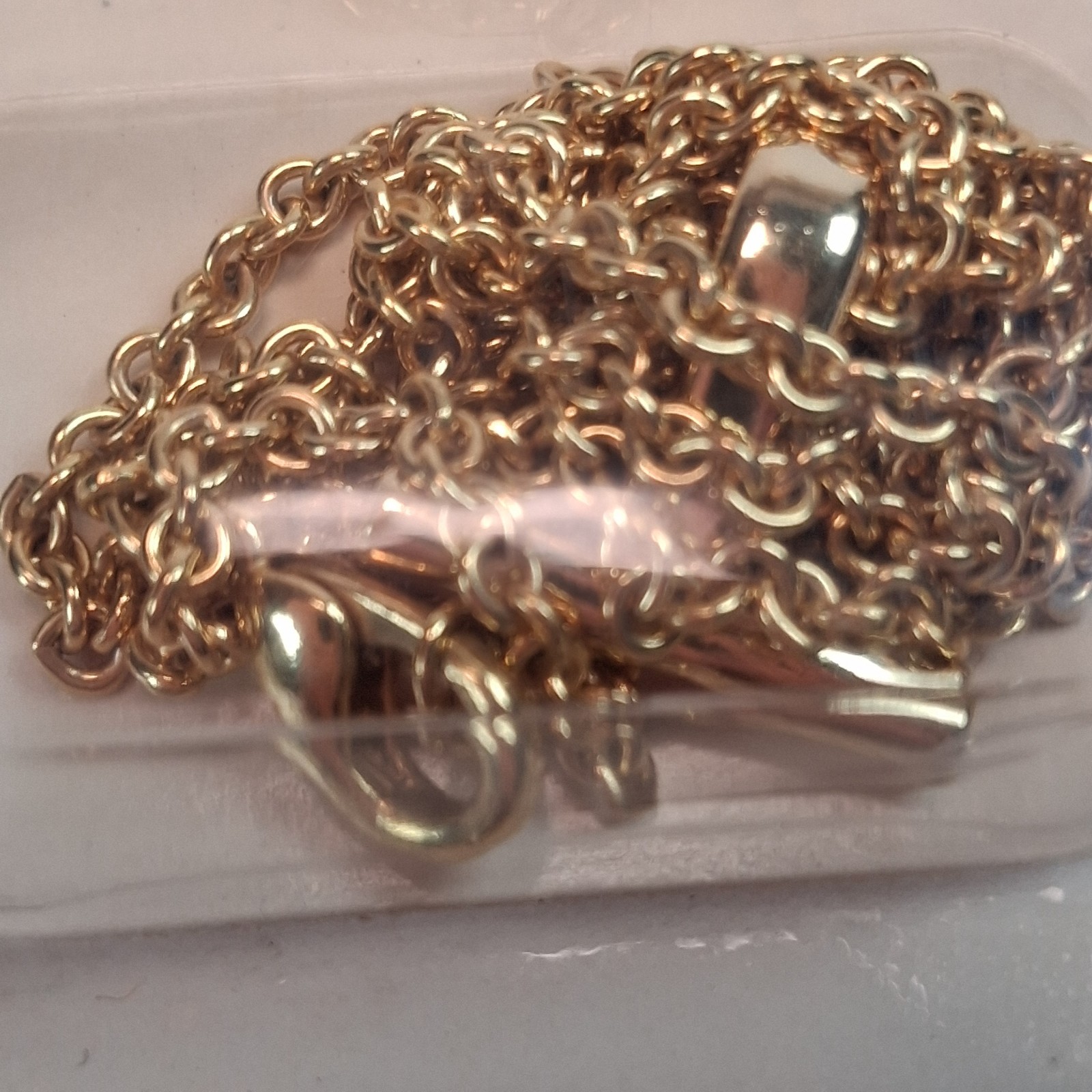 Vintage 1999 E’arrs Pin Converter to Pendant Kit Gold Tone Necklace Chain NEW