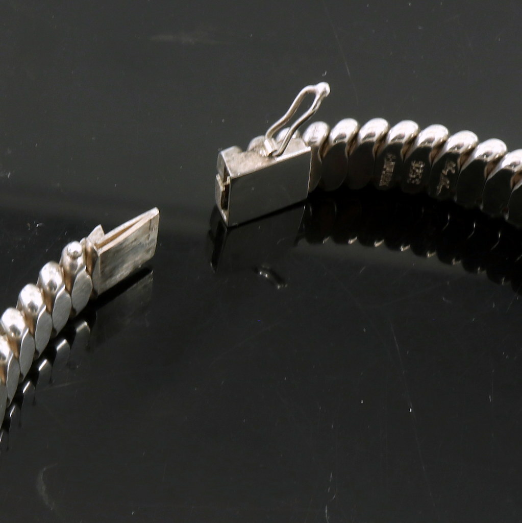 Hans Hansen. Hindged Sterling Silver Bangle #202.