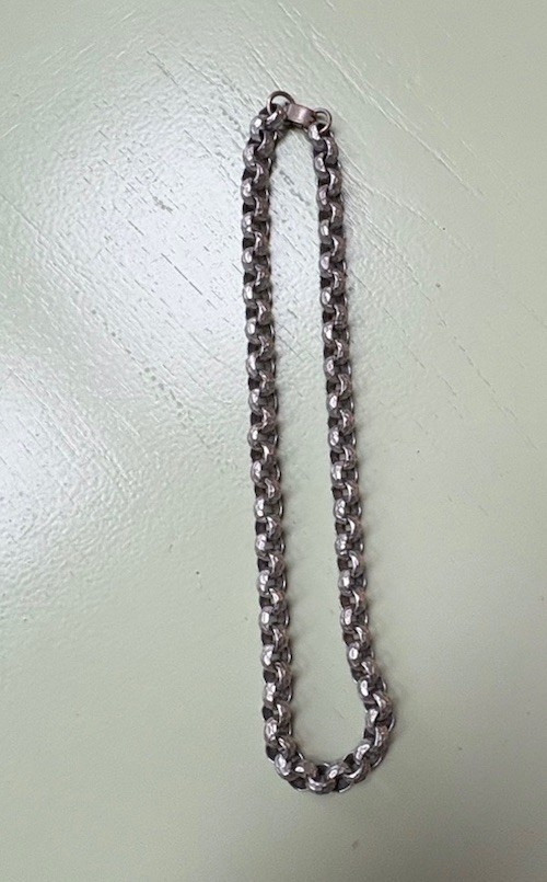 Vintage Hammered Aluminum Necklace