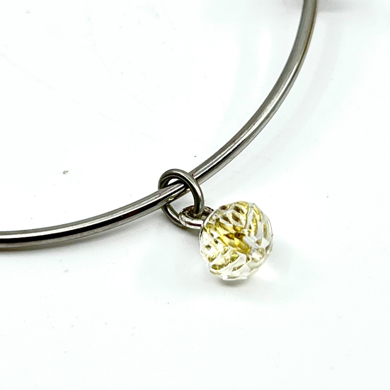 VTG Inspirational Sisters Forever Bangle Bracelet Silver Tone Crystal Charm Y2K