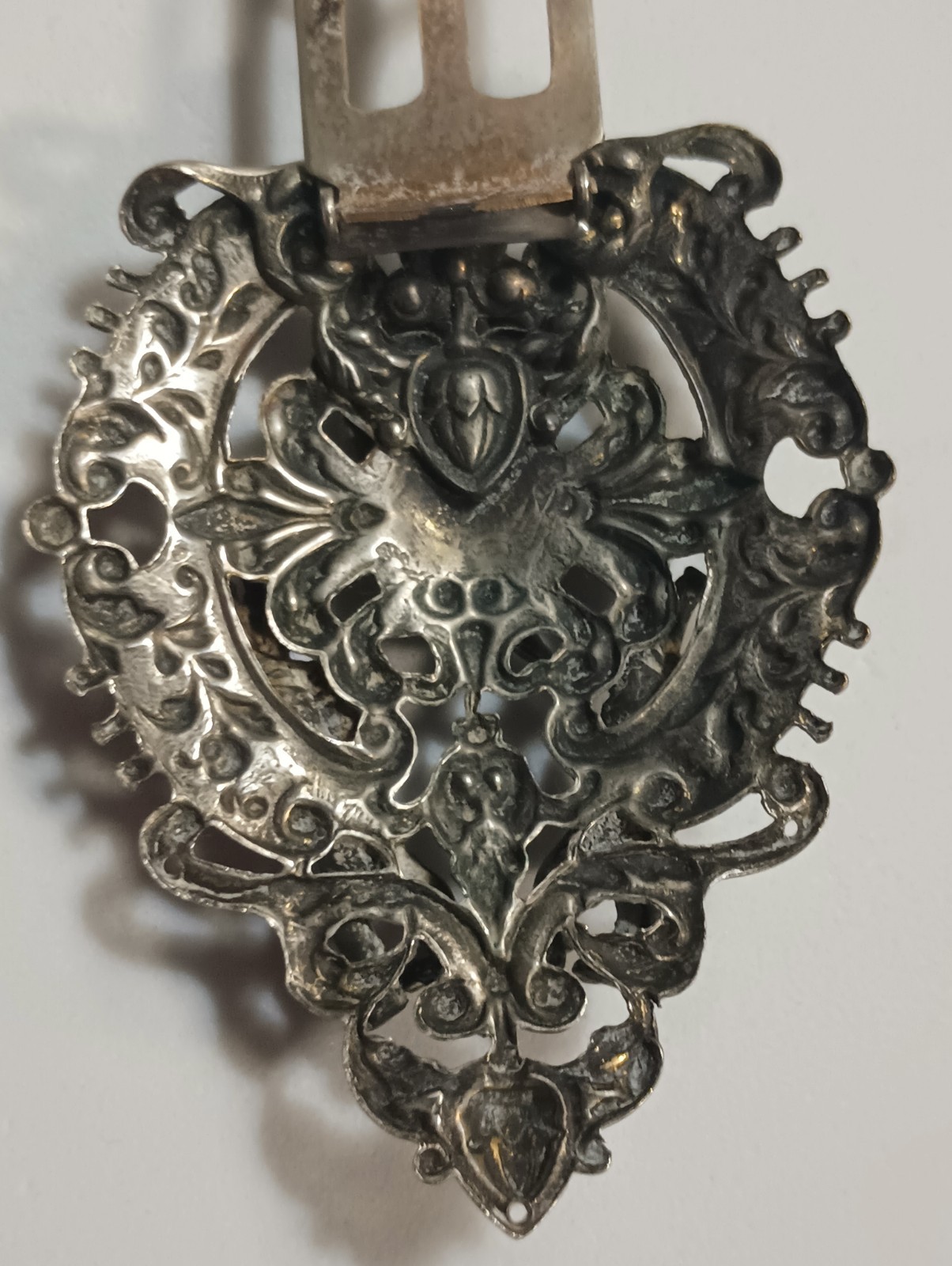 Rare, Vintage Broach/Dress Clip from 1895 To 1910 Era. Sterling Silver Plated.
